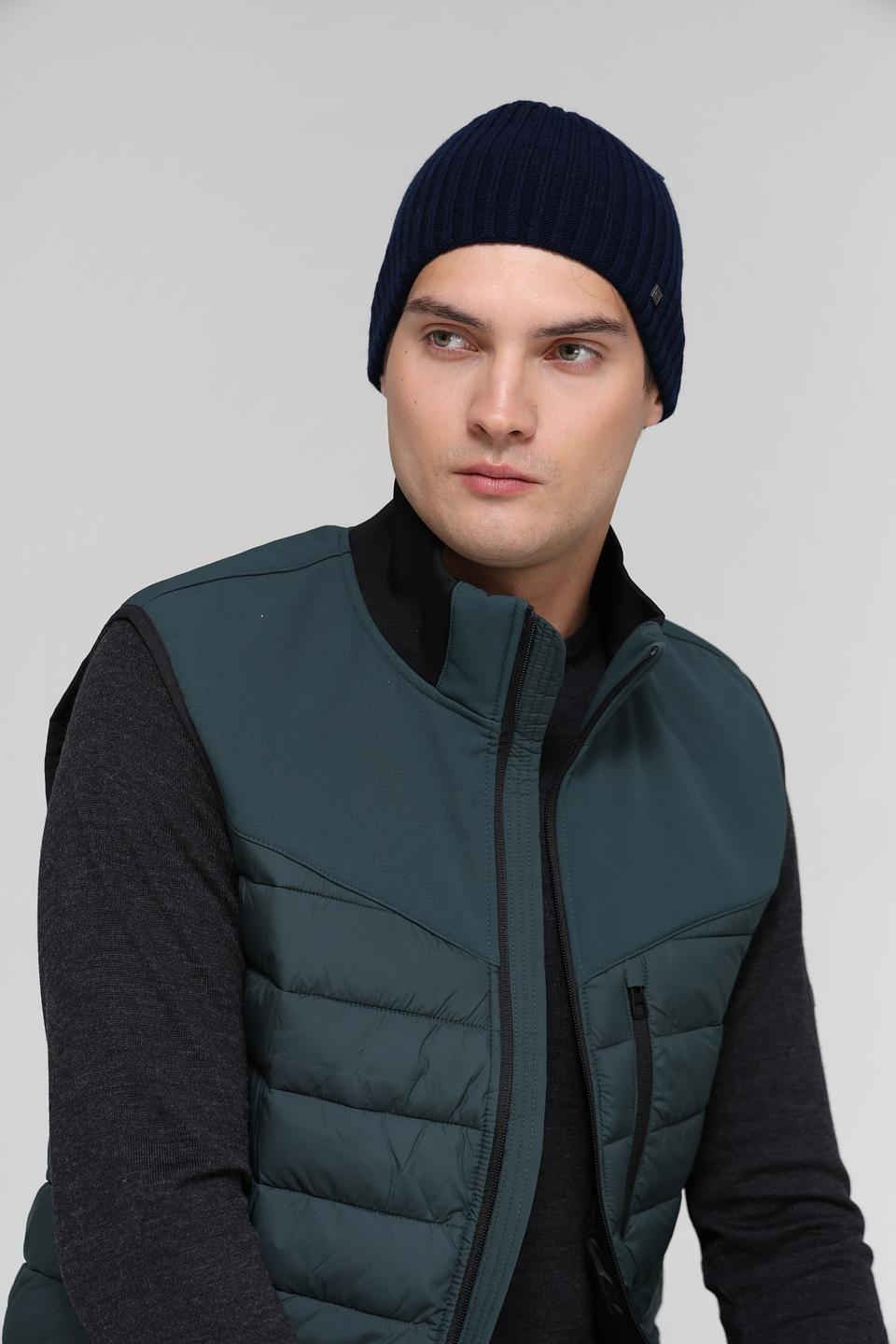 Шапка ADL man вязаная синяя