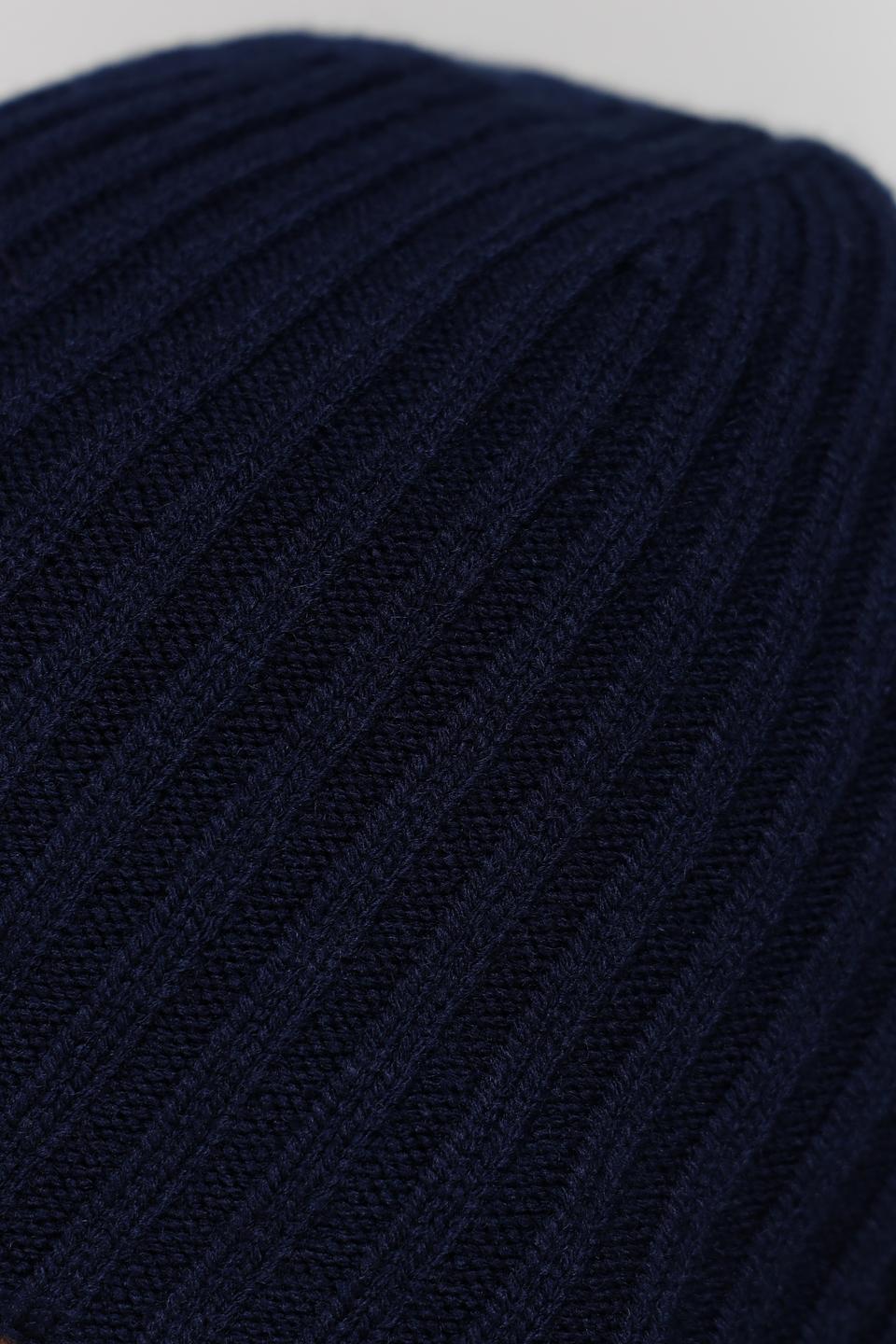 Шапка ADL man вязаная синяя