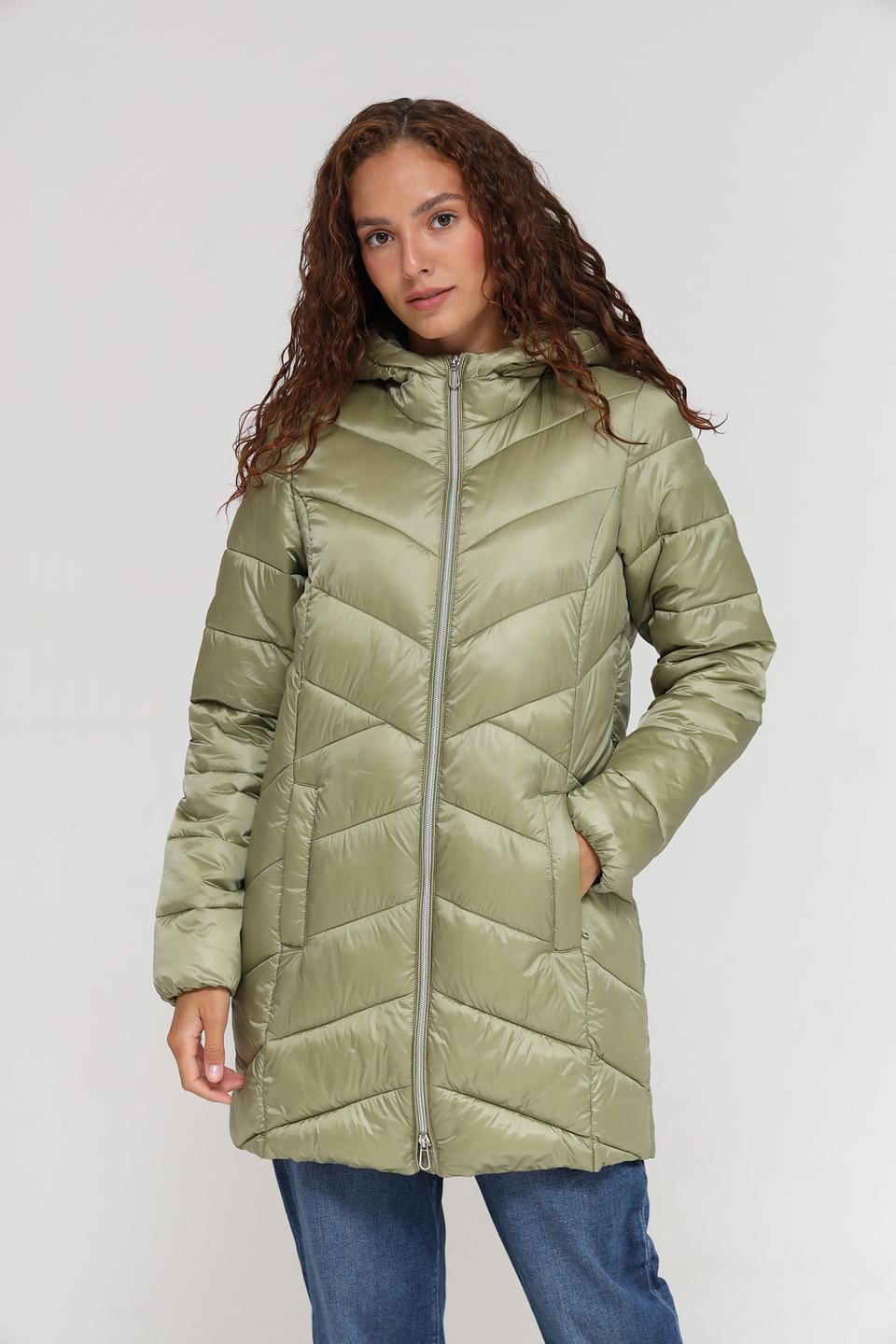 Пальто Tom Tailor стеганое хаки