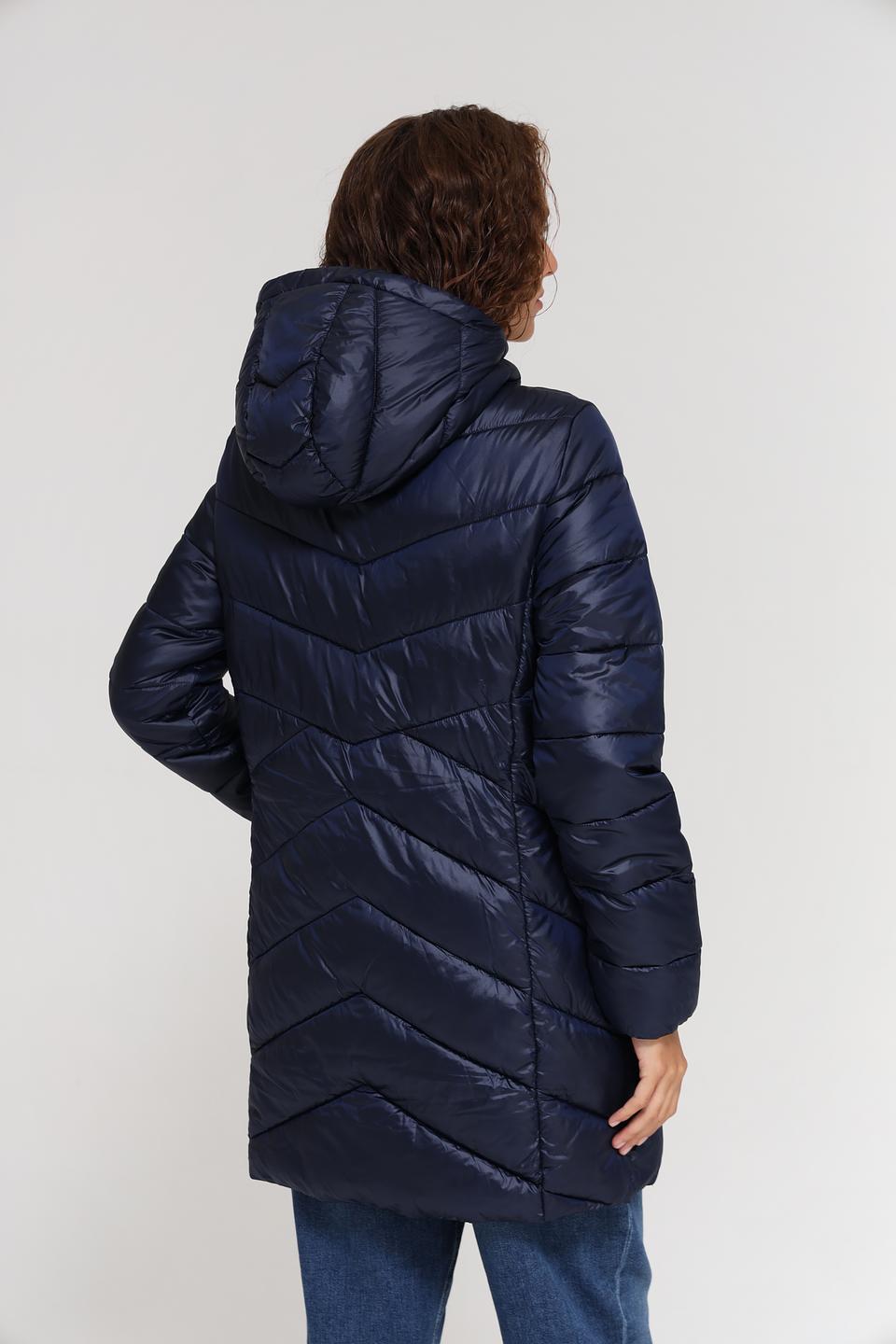 Пальто стеганое Tom Tailor синее