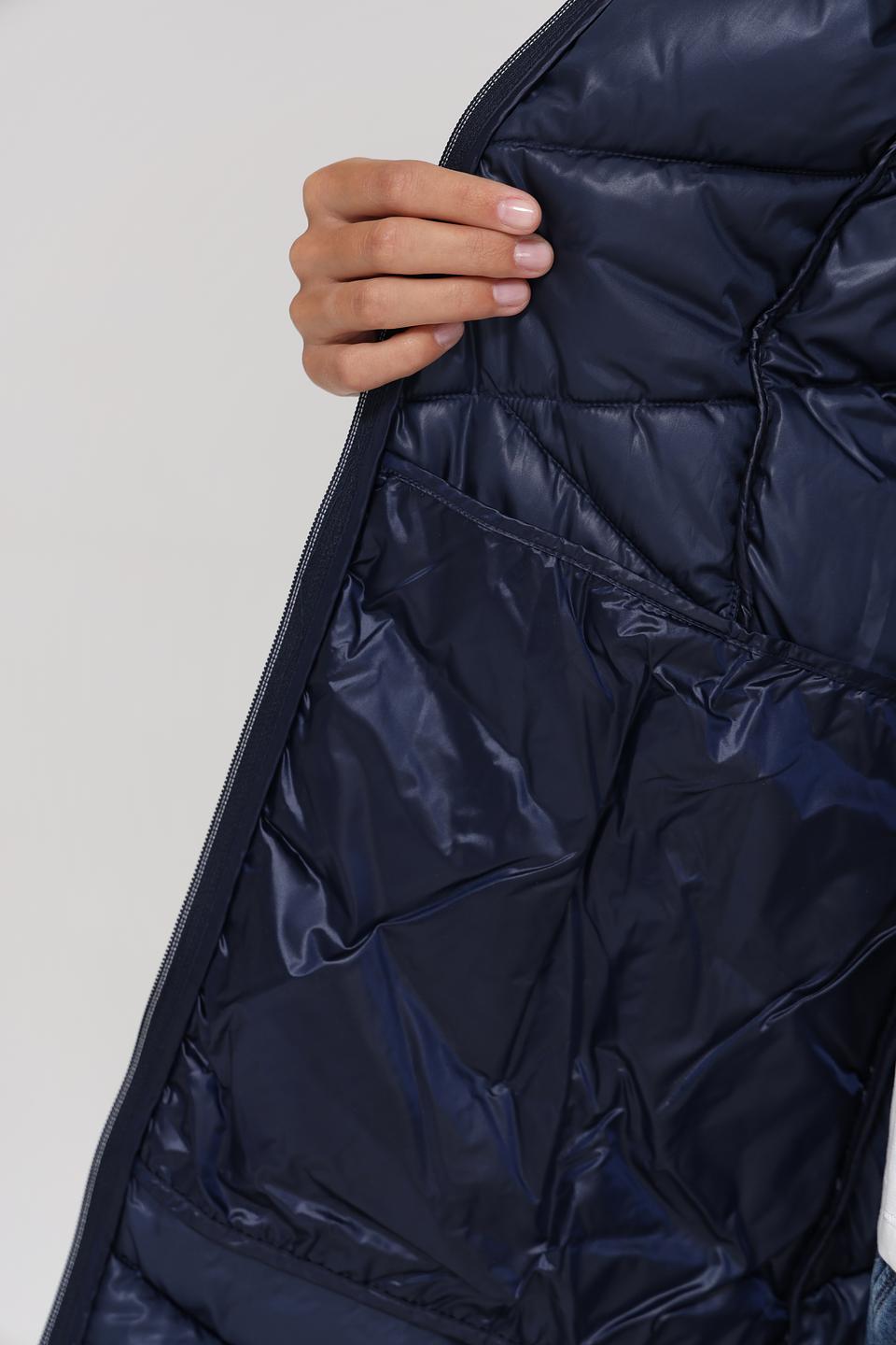 Пальто стеганое Tom Tailor синее