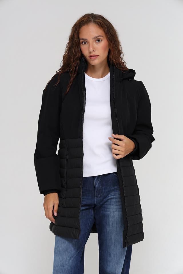 Пальто Tom Tailor стеганое чёрное