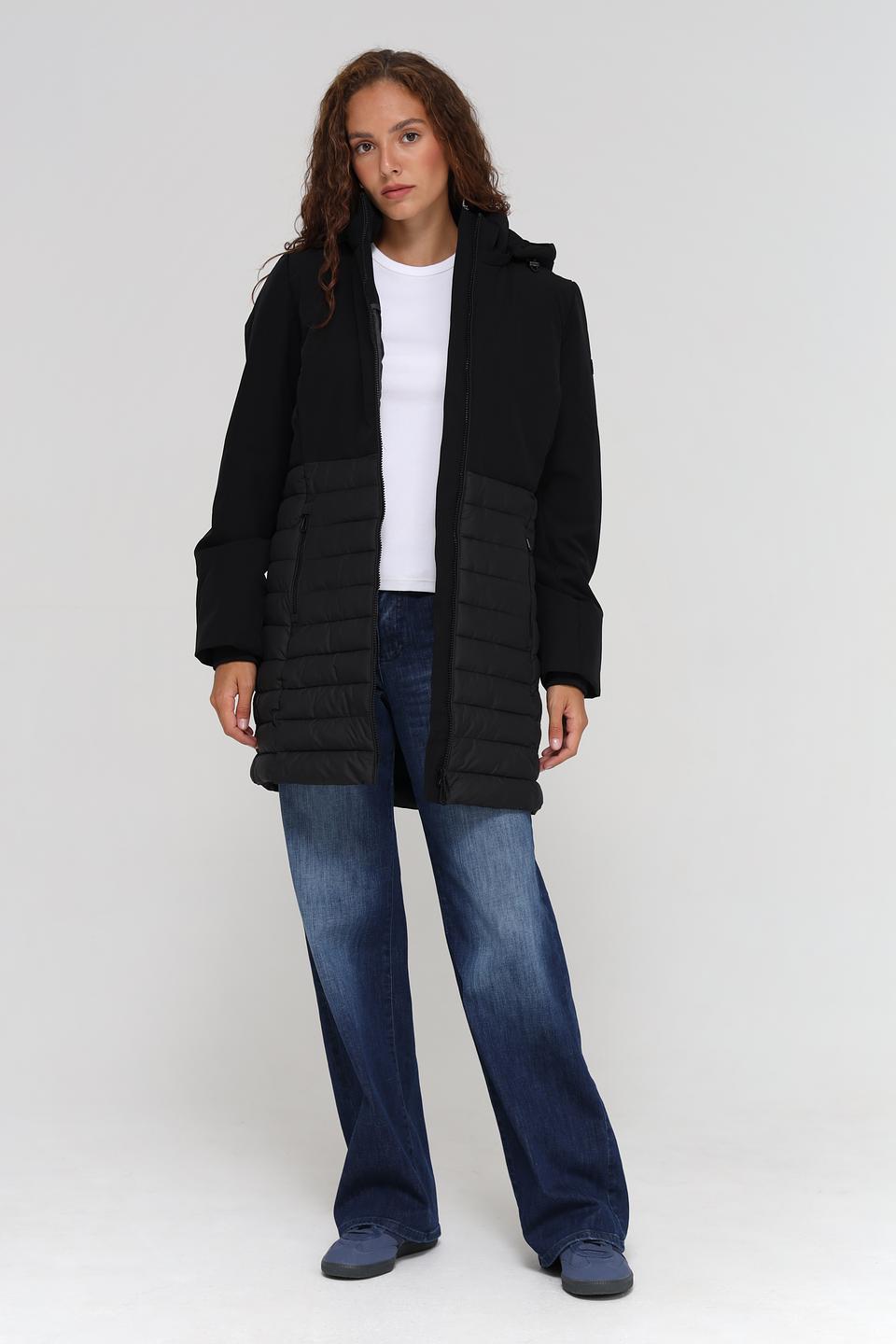 Пальто Tom Tailor стеганое чёрное