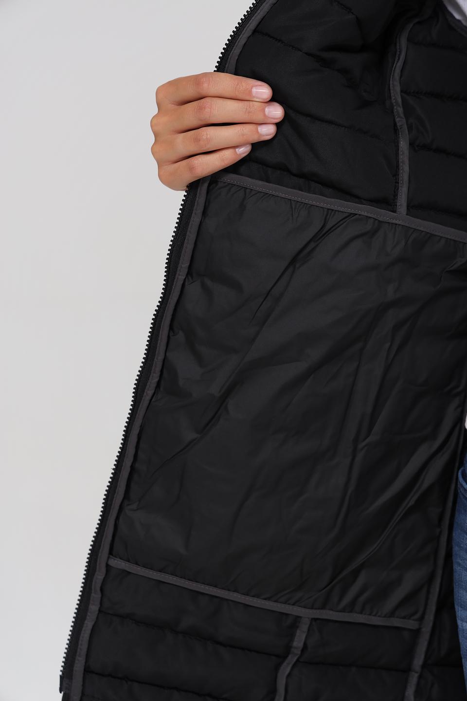 Пальто Tom Tailor стеганое чёрное