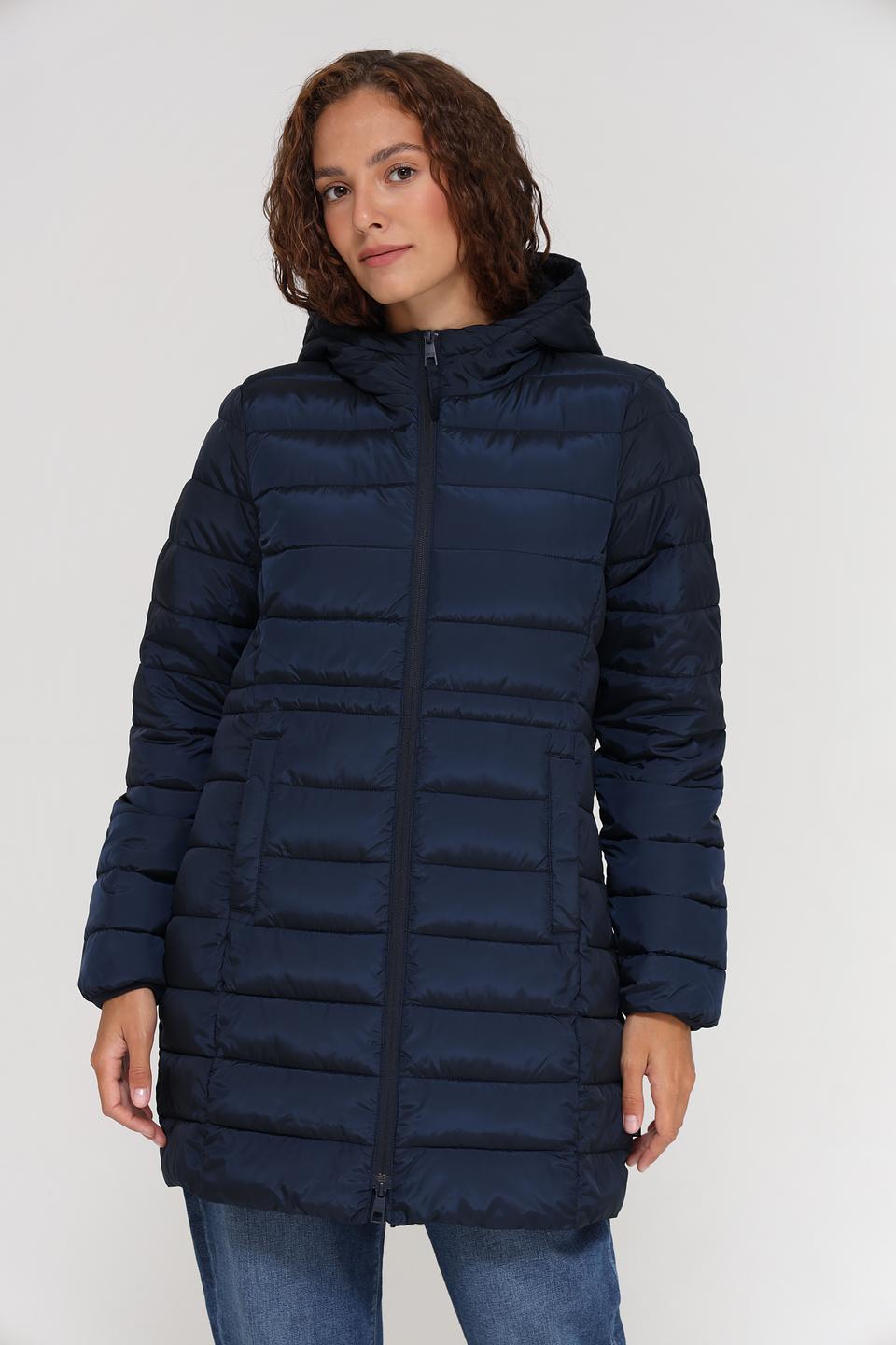 Пальто стеганое Tom Tailor denim синее