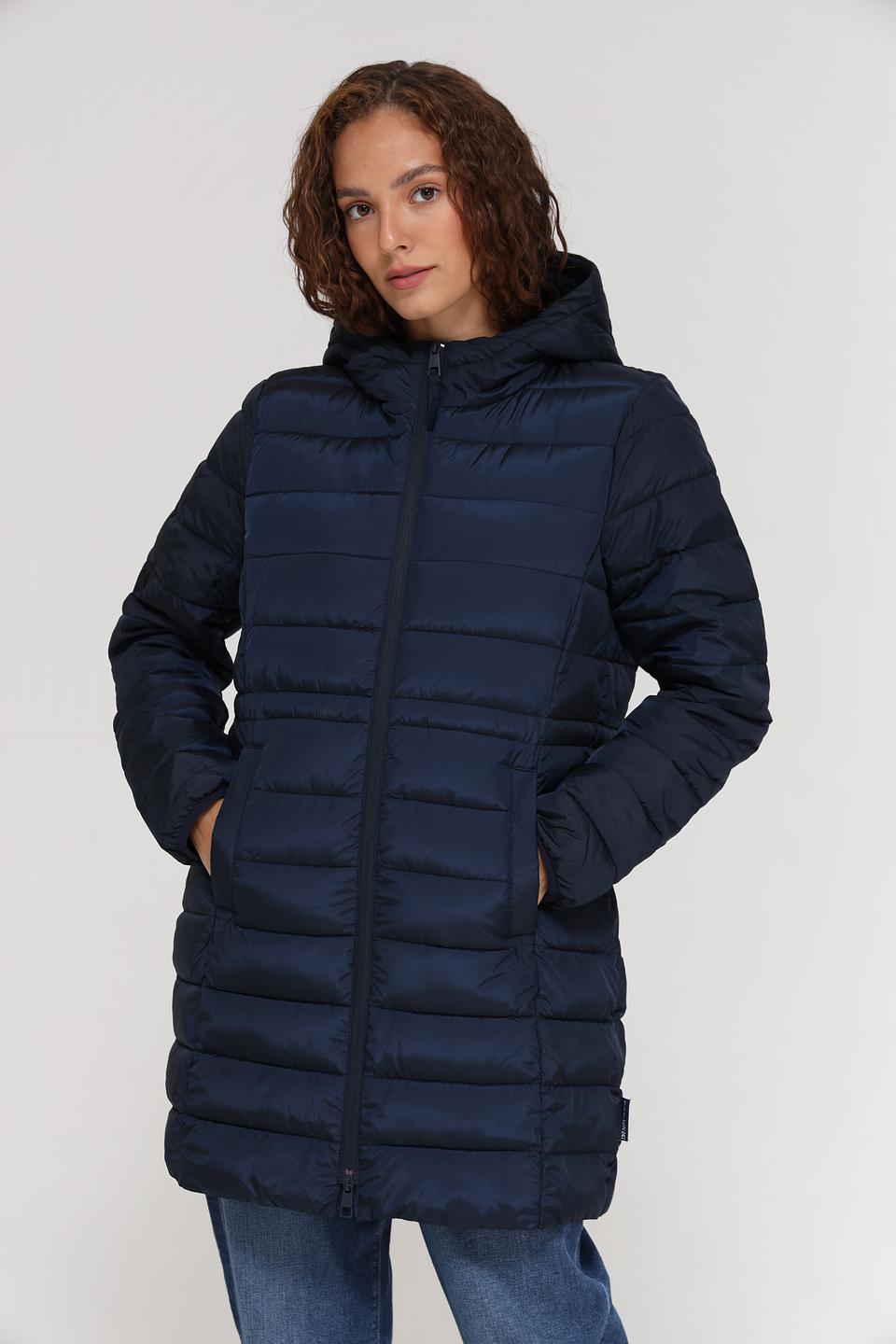 Пальто стеганое Tom Tailor denim синее