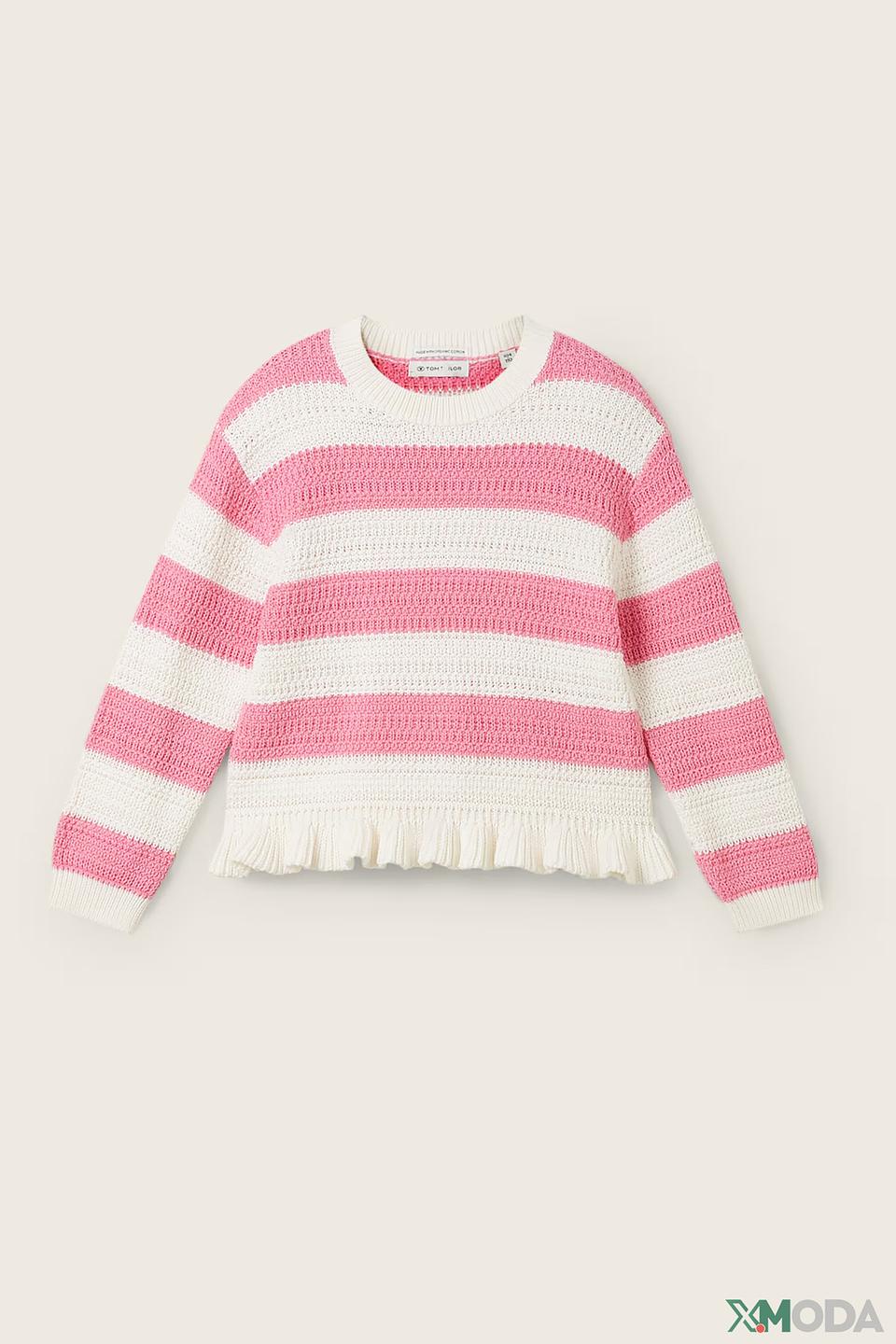 Пуловер Tom Tailor дев. в полоску