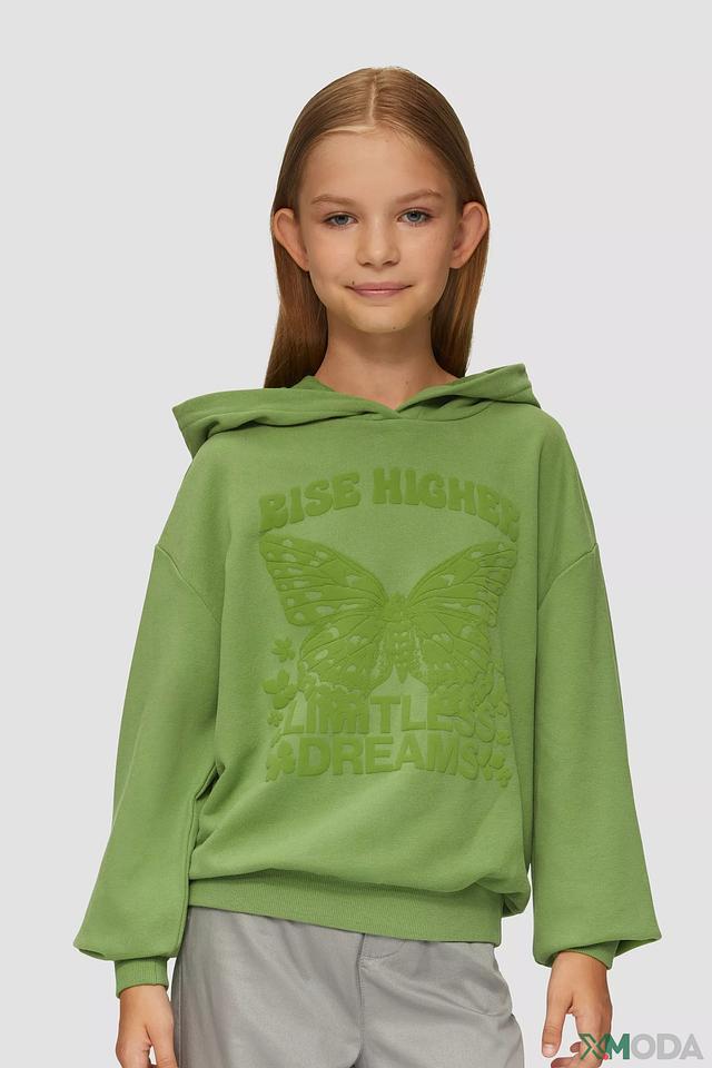 Худи s.Oliver с бабочкой, зелёный