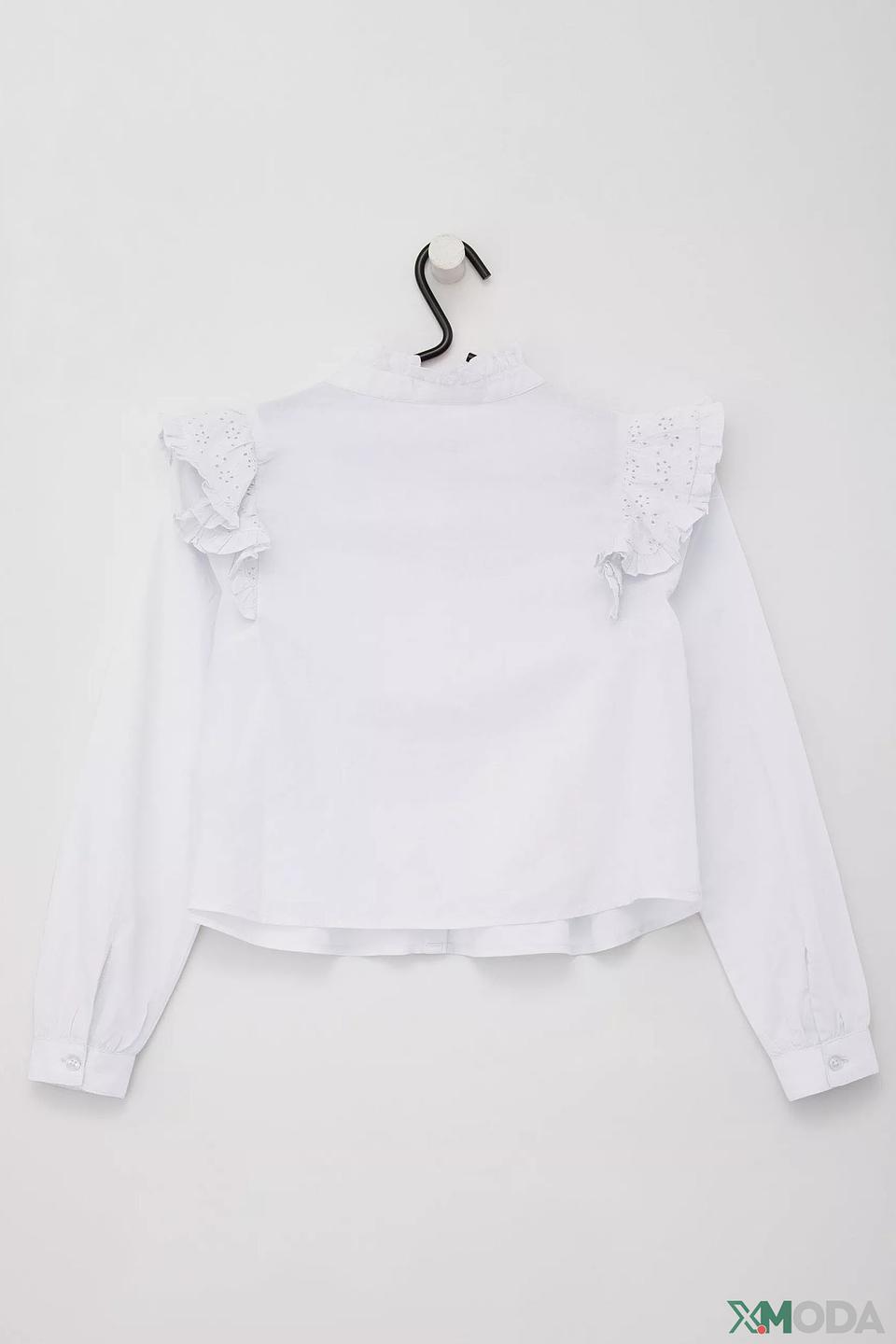 Блуза s.Oliver с рюшами белая