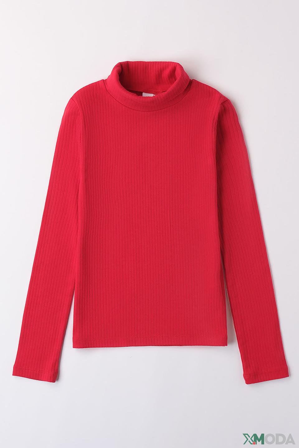 Джемпер Ido дев. с горлом красный