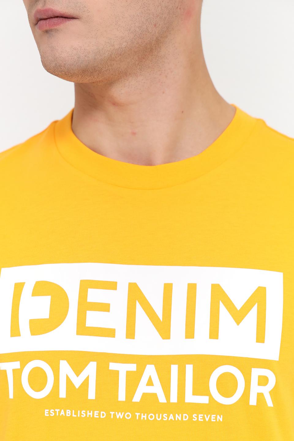 Футболка Tom Tailor denim жёлтая