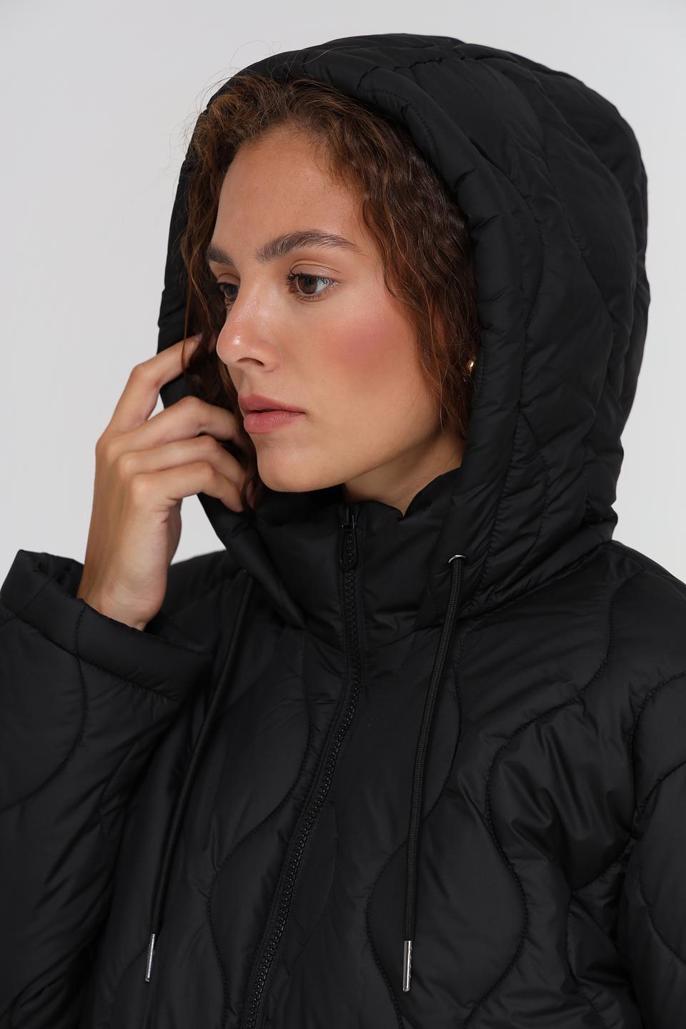 Куртка Tom Tailor стеганая чёрная