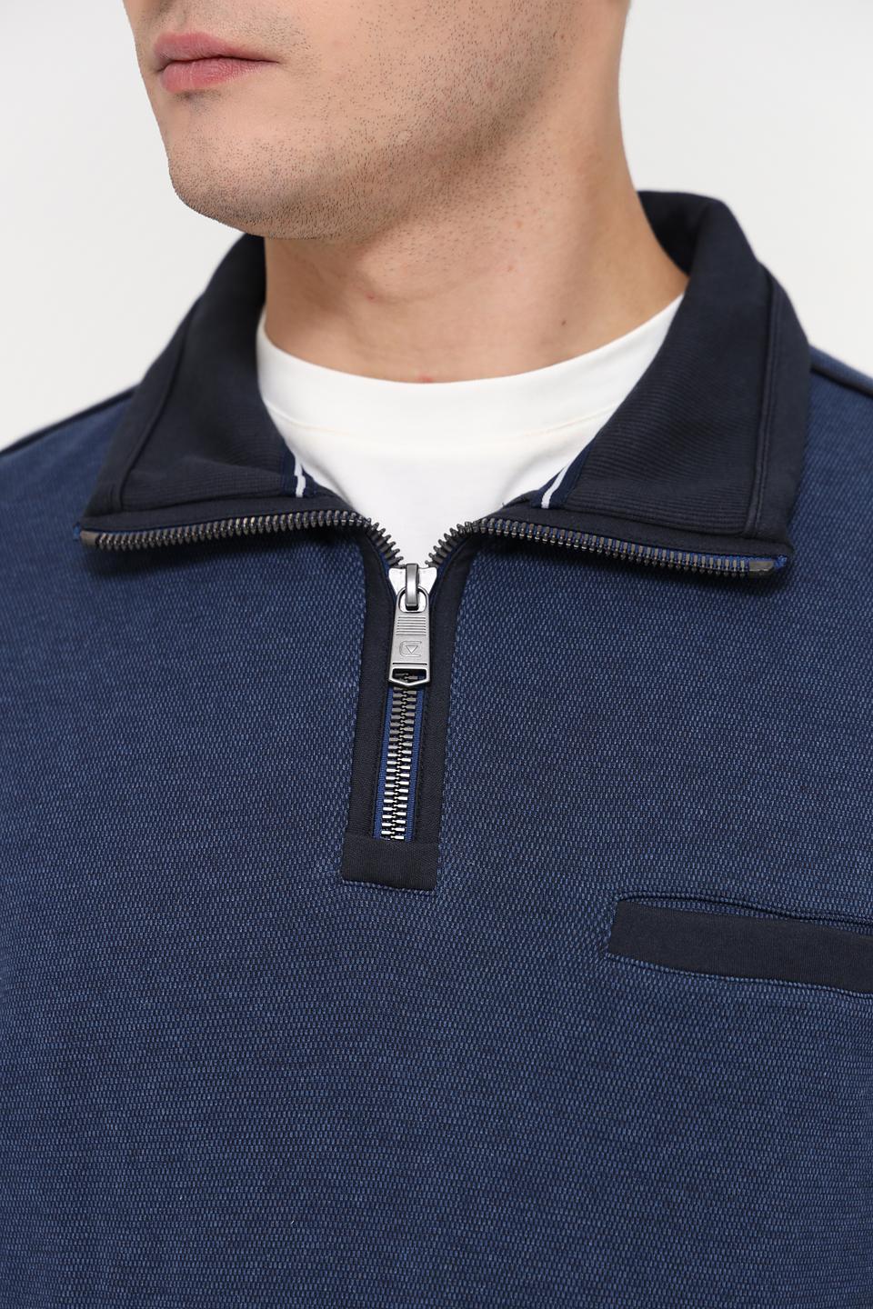 Джемпер Casa Moda с молнией синий