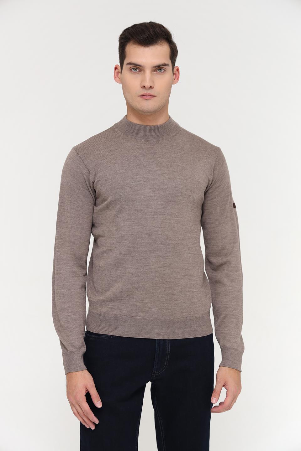 Джемпер Monte Carlo с горлом бежевый