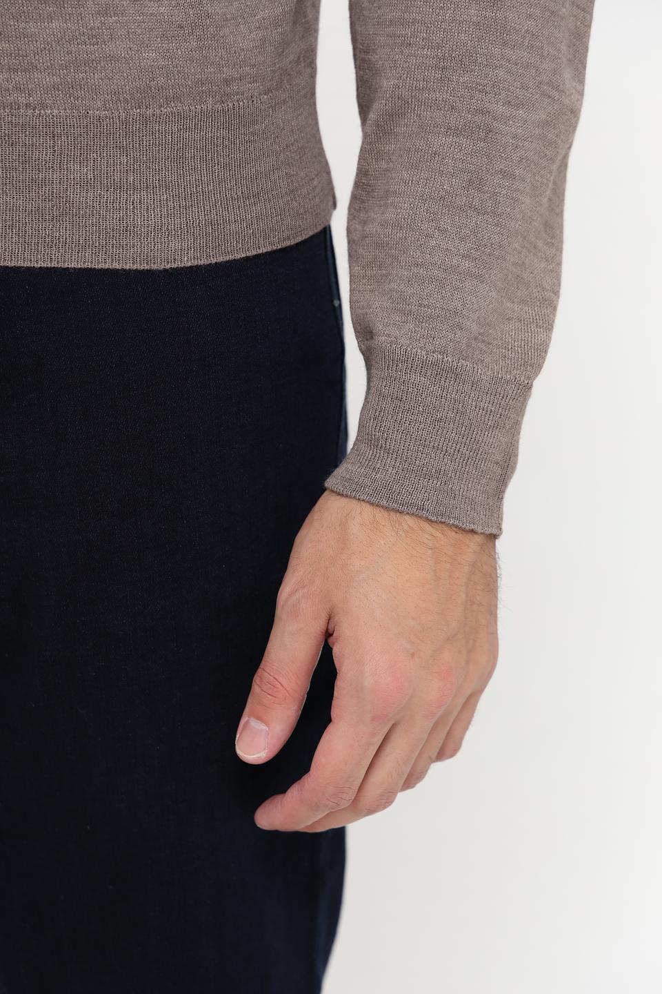 Джемпер Monte Carlo с горлом бежевый