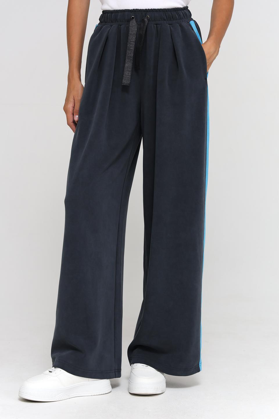 Брюки Beatris с полоской синие