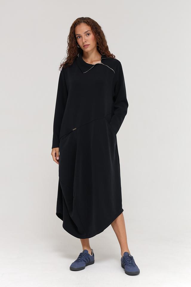 Платье Beatris чёрное с молнией