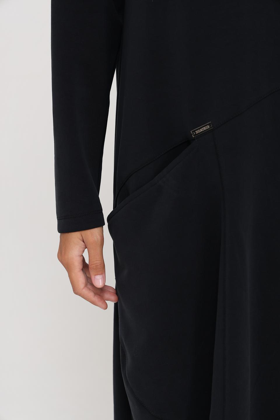 Платье Beatris чёрное с молнией