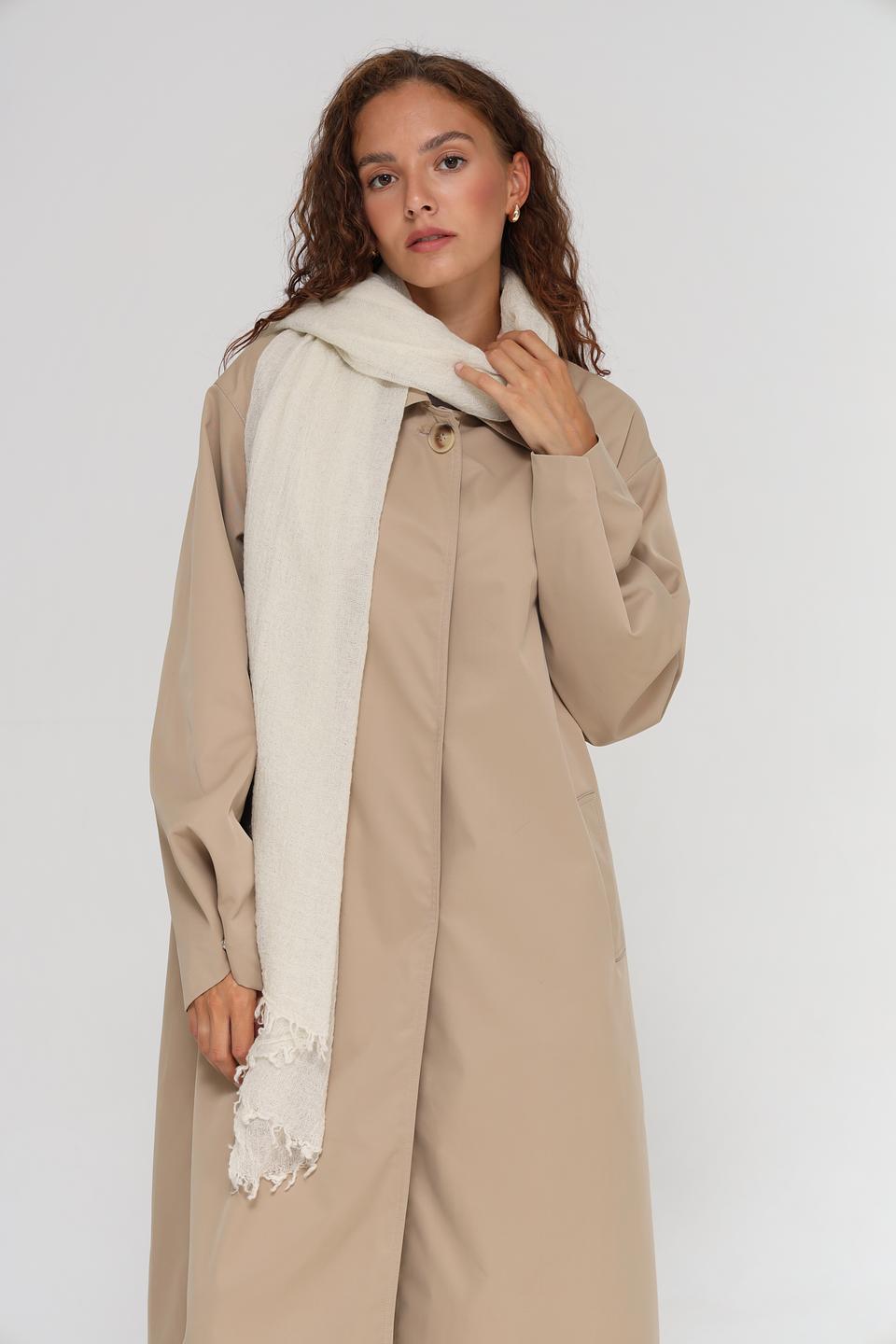 Шарф Fraas из шерсти с бахромой