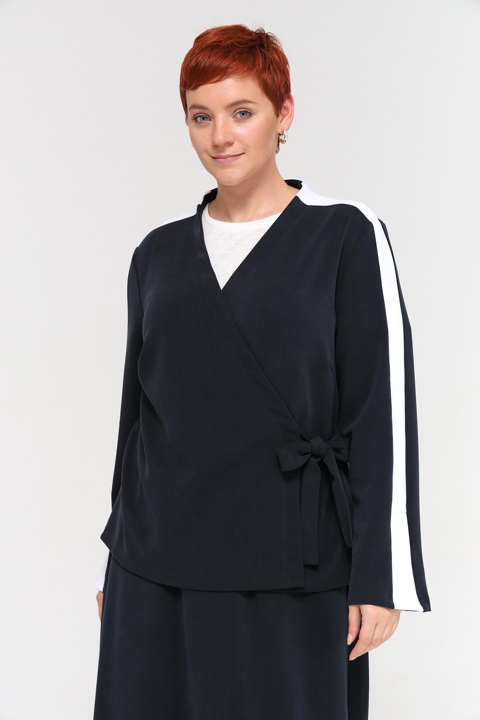 Жакет Beatris с полосками чёрный