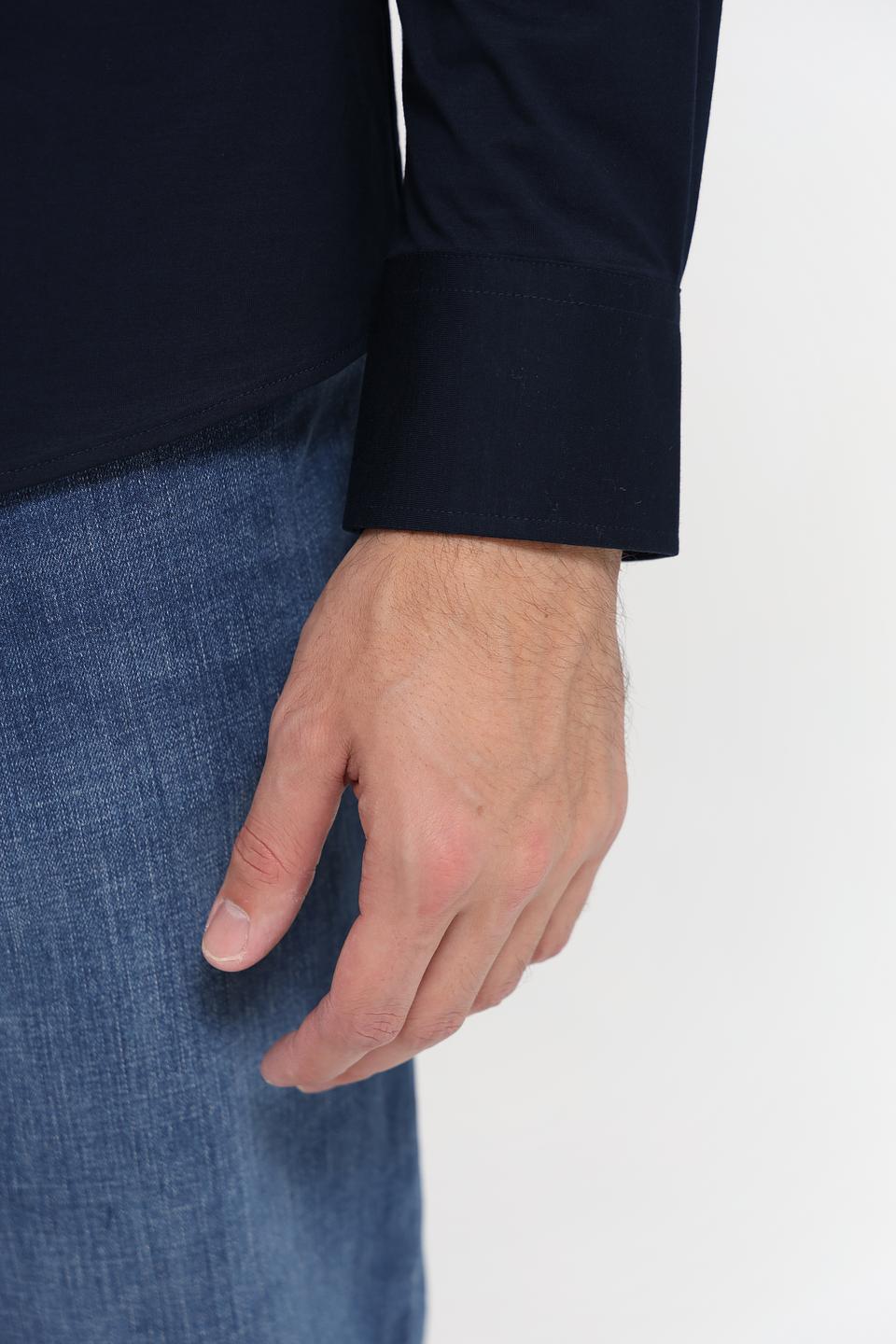 Рубашка Bugatti темно-синяя