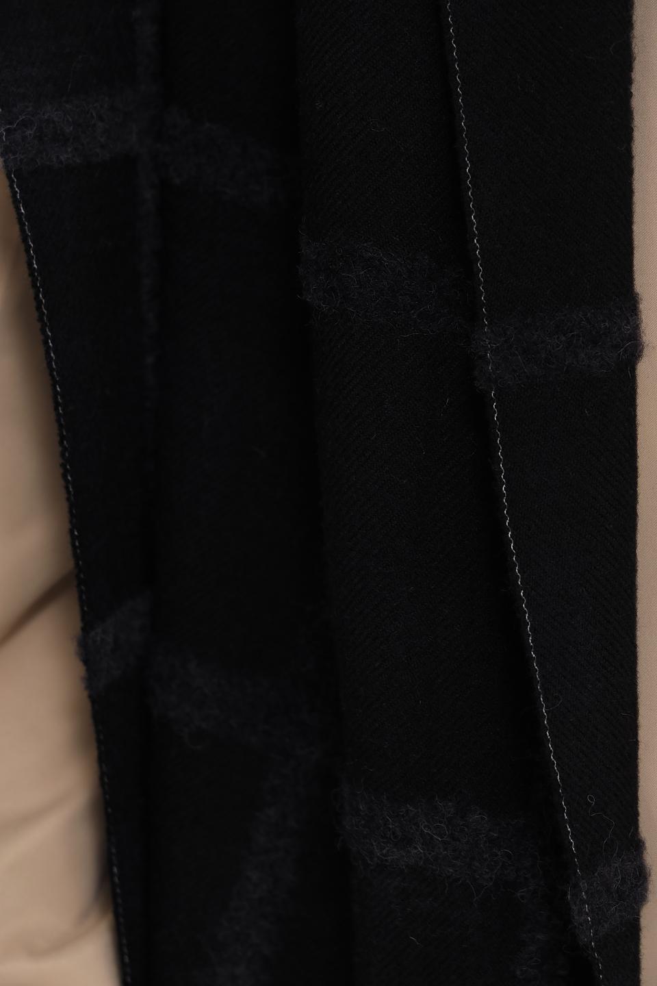 Шарф Annette Gortz в клетку чёрный