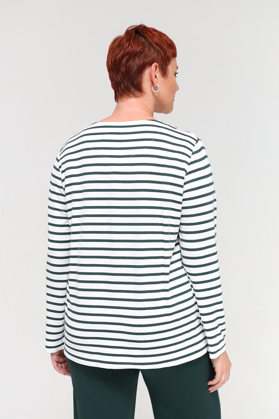 Футболка Via Appia полосатая с принтом