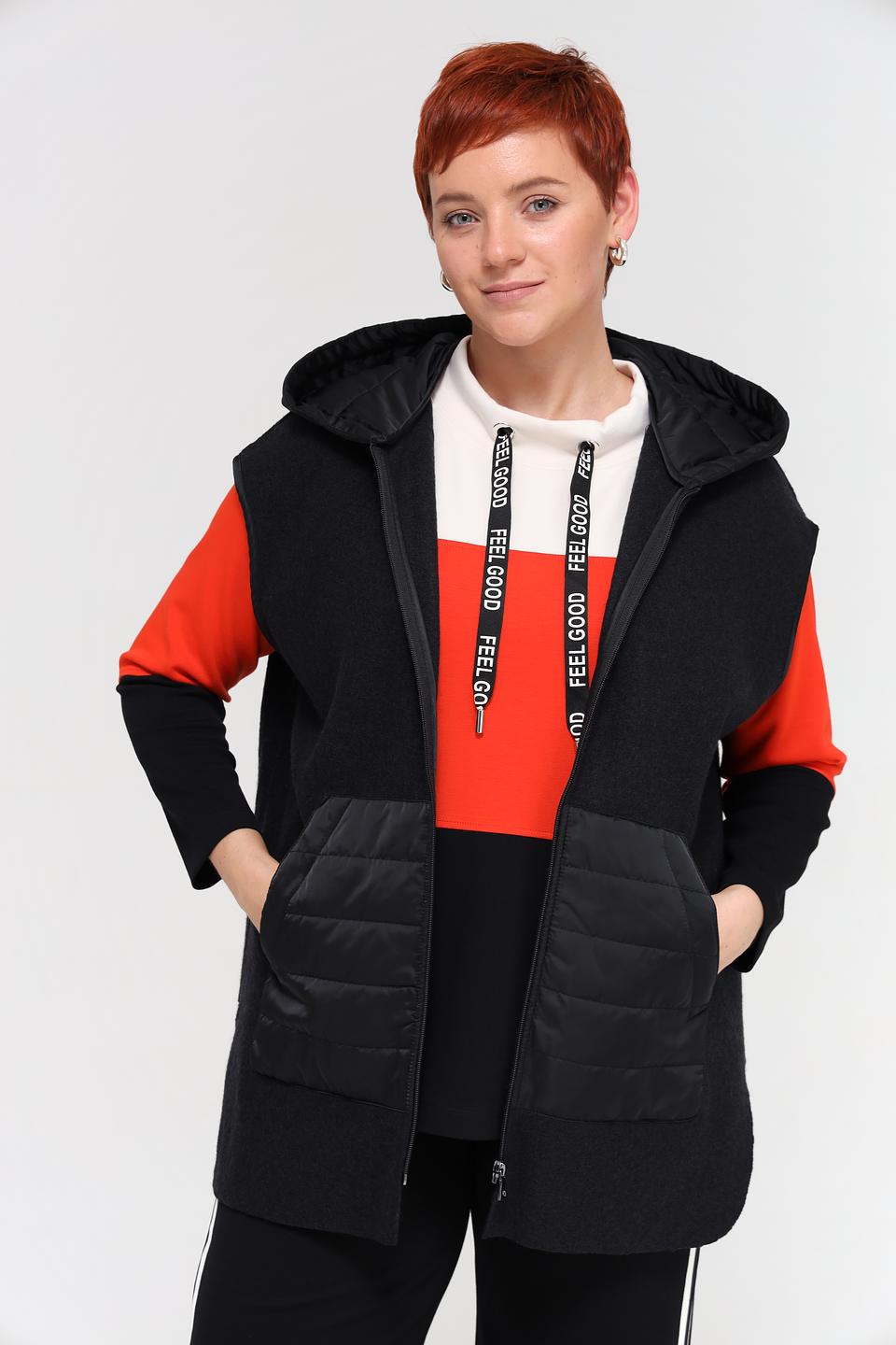 Жилет Doris Streich стеганый черный