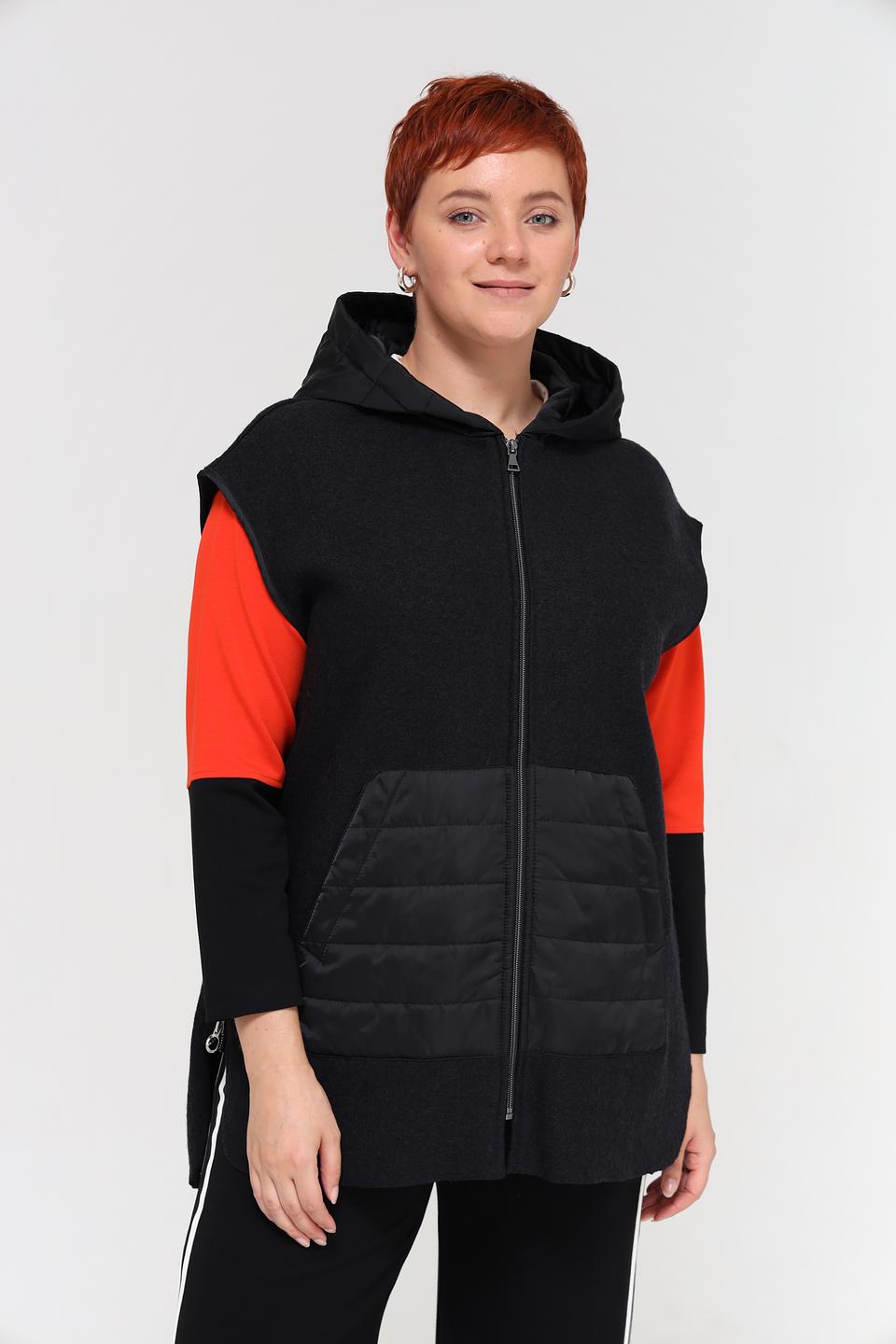 Жилет Doris Streich стеганый черный