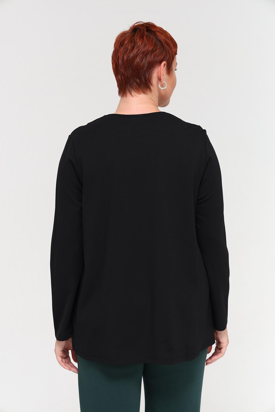 Пуловер Samoon с молнией чёрный