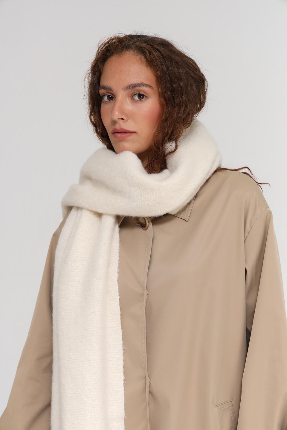 Шарф Fraas с кистями розовый