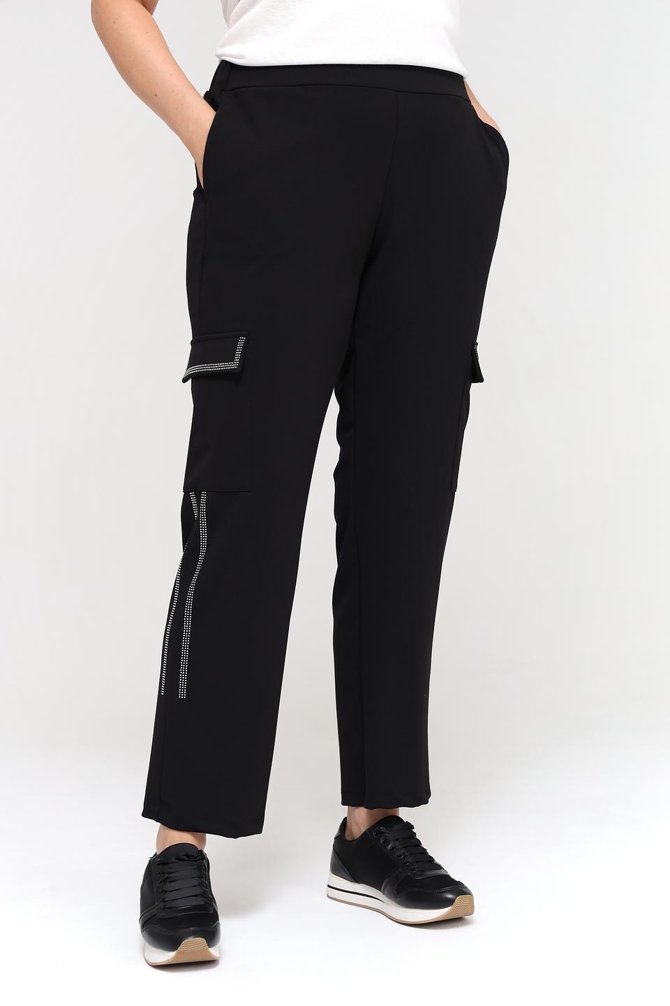 Брюки Doris Streich с карго чёрные
