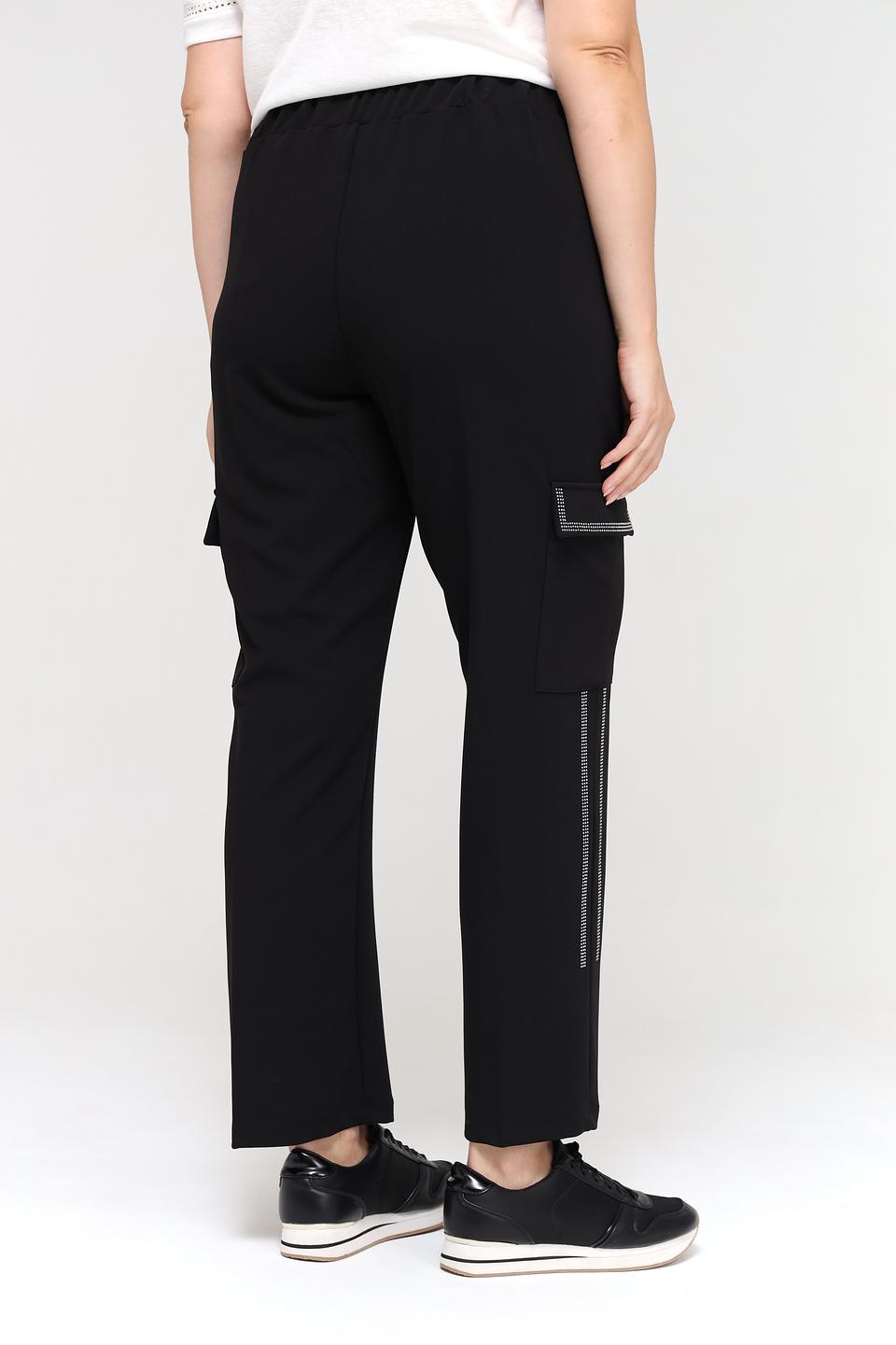Брюки Doris Streich с карго чёрные