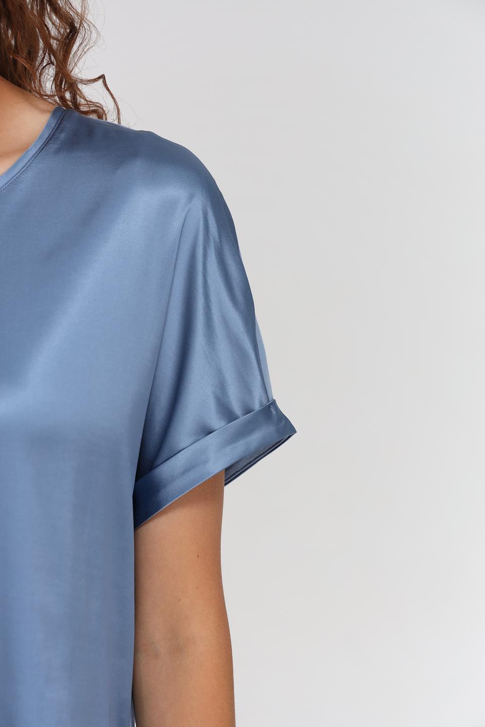 Блуза Gerry Weber голубая с рукавами-крылышками