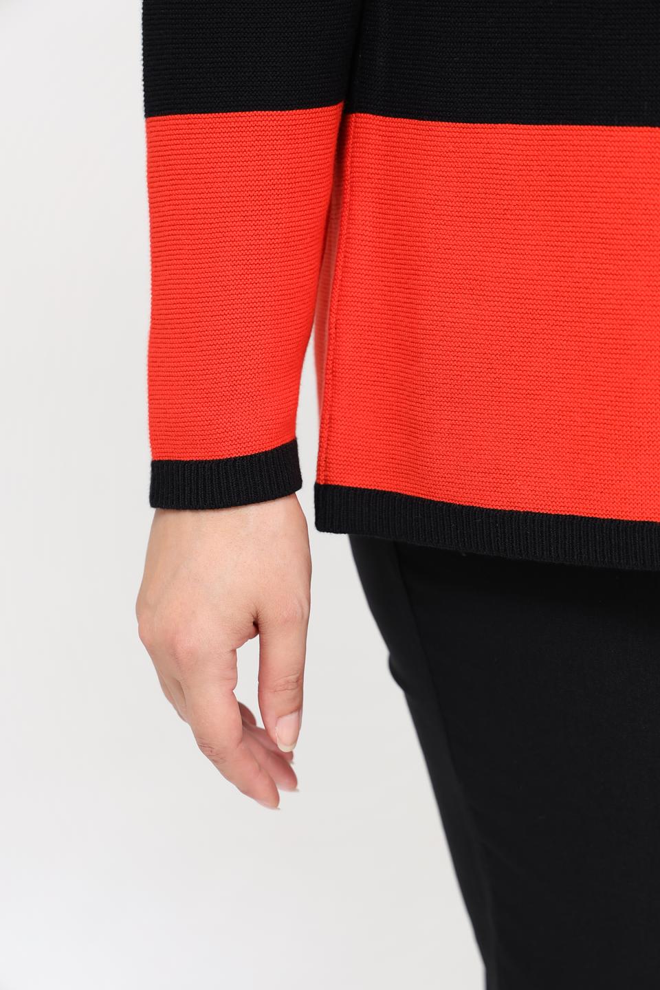 Пуловер Via Appia, полоска, красный