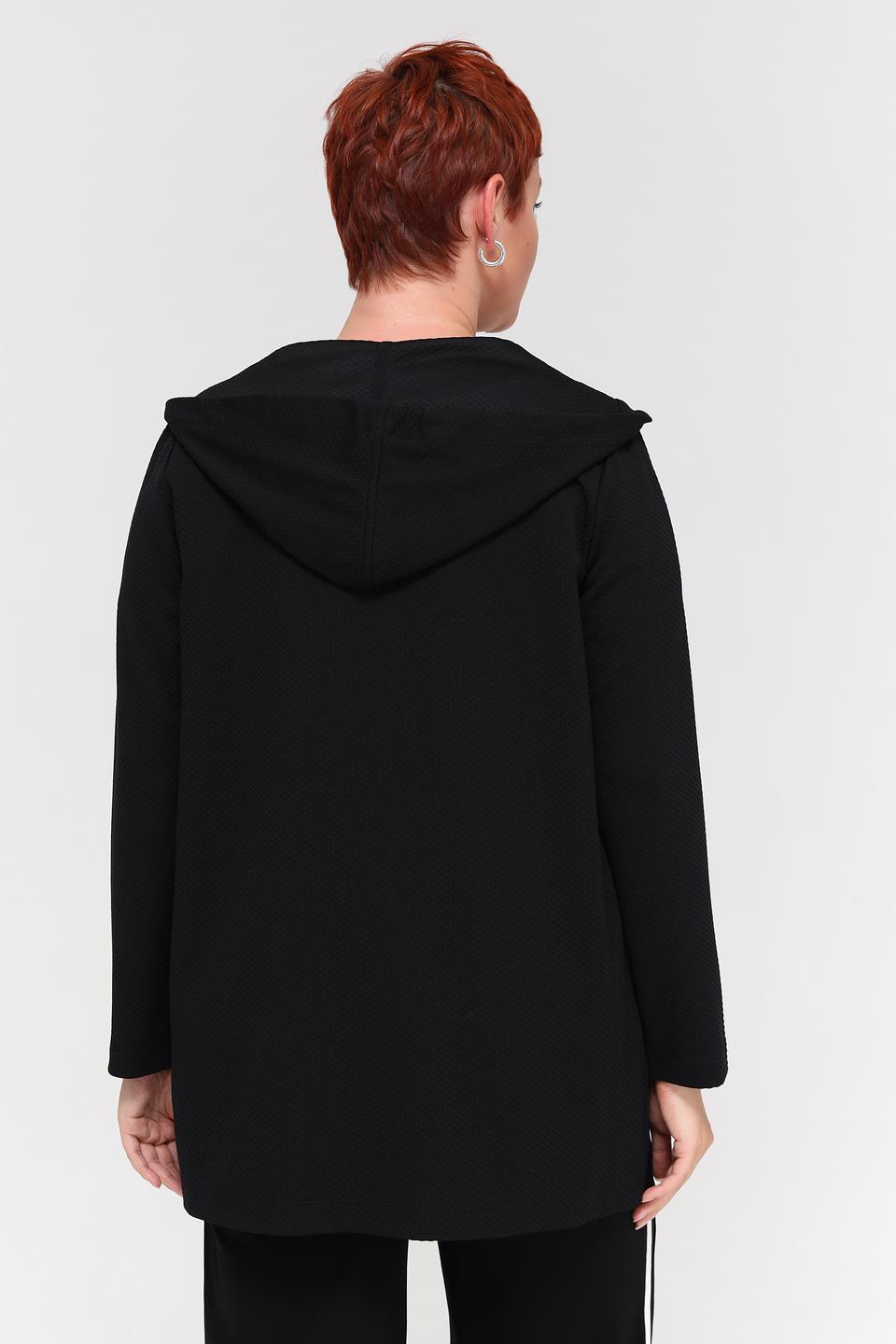 Жакет Via Appia черный с капюшоном