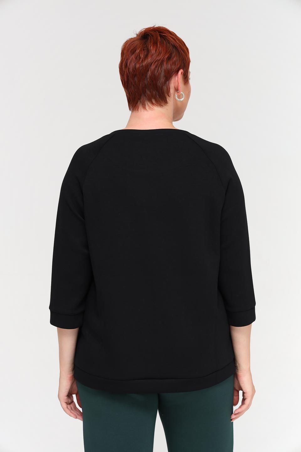 Пуловер Via Appia с молниями чёрный