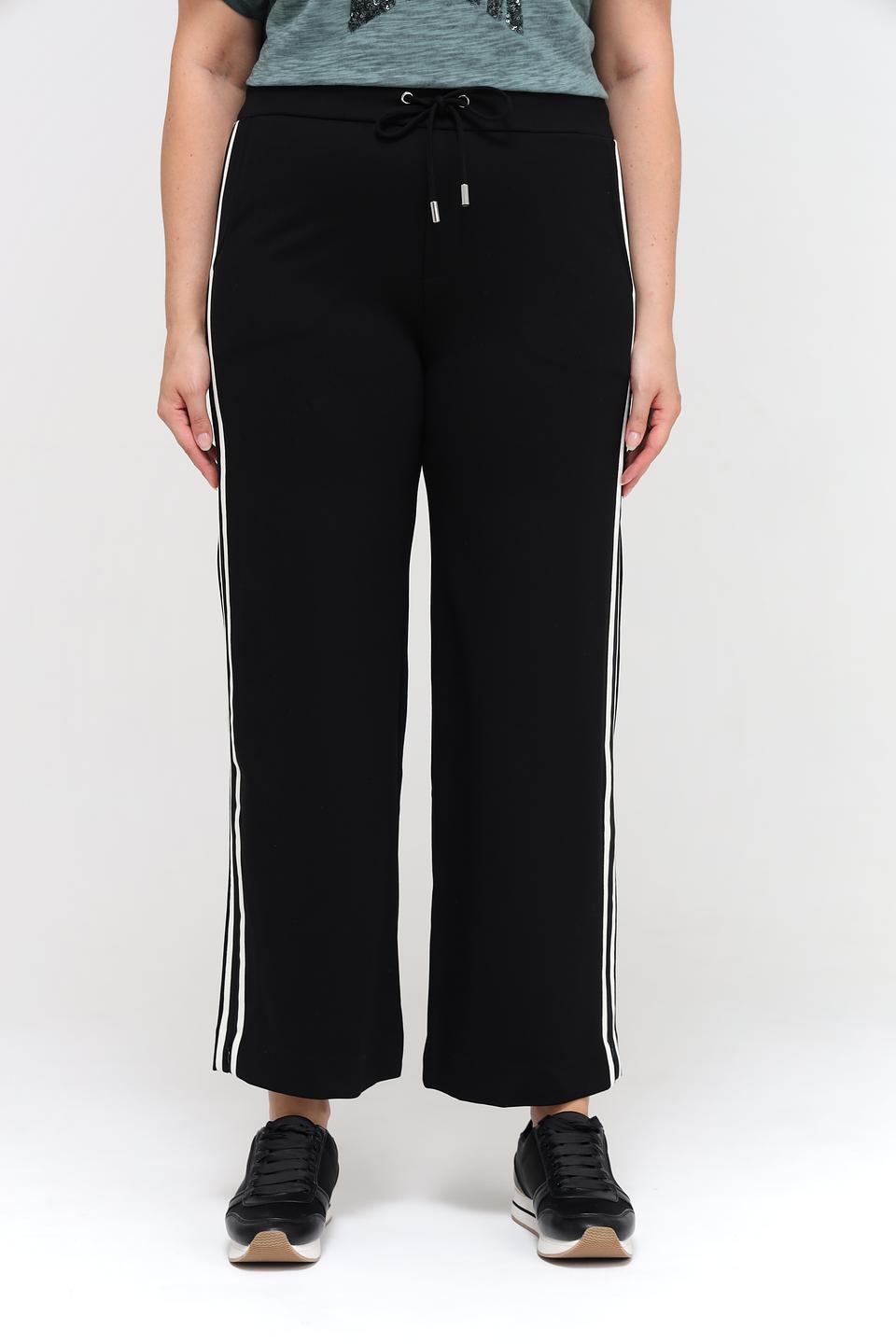 Брюки Via Appia с полосками чёрные