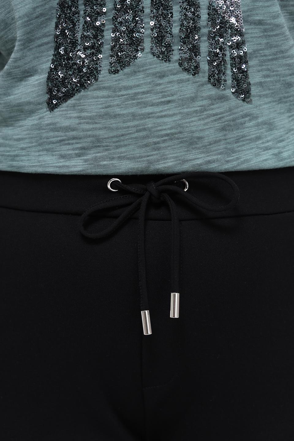 Брюки Via Appia с полосками чёрные