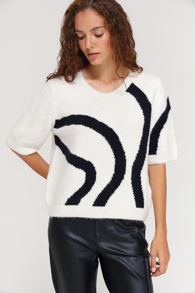 Пуловер Monari с принтом