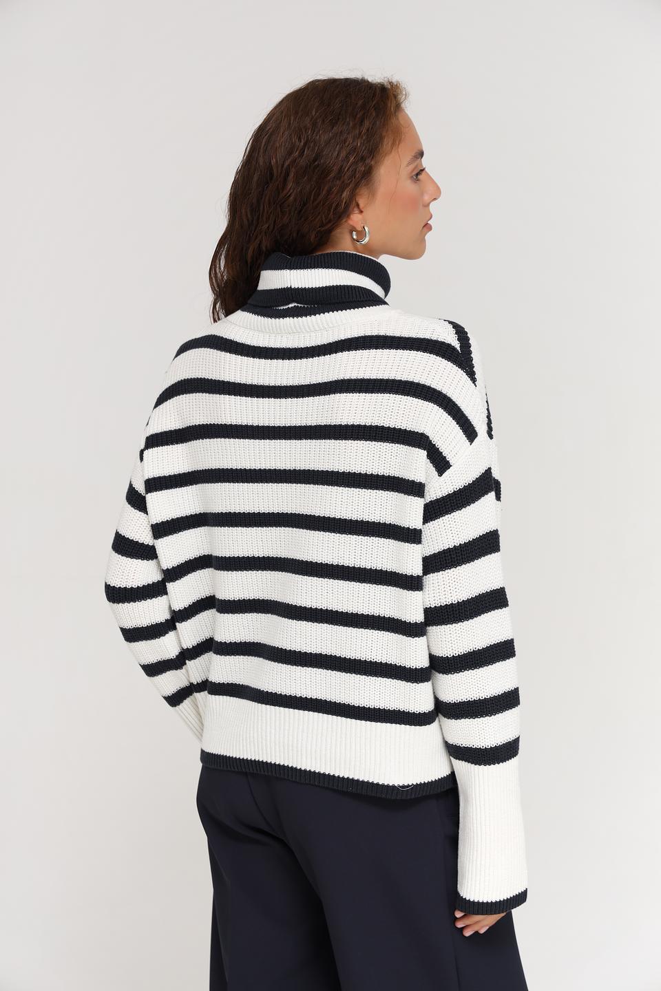 Пуловер Monari в полоску