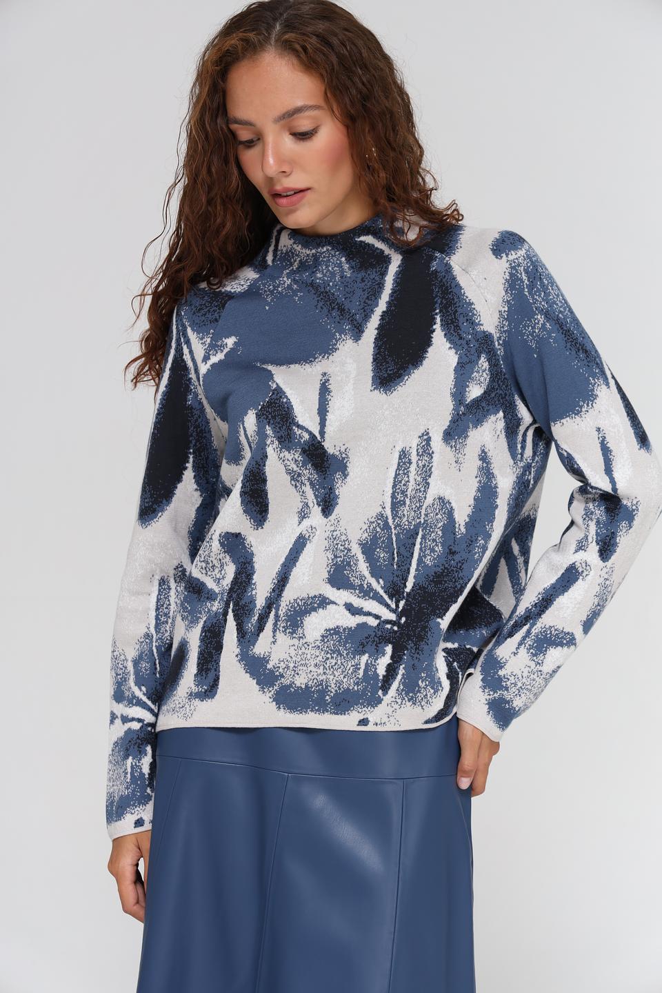 Пуловер Monari с цветочным принтом