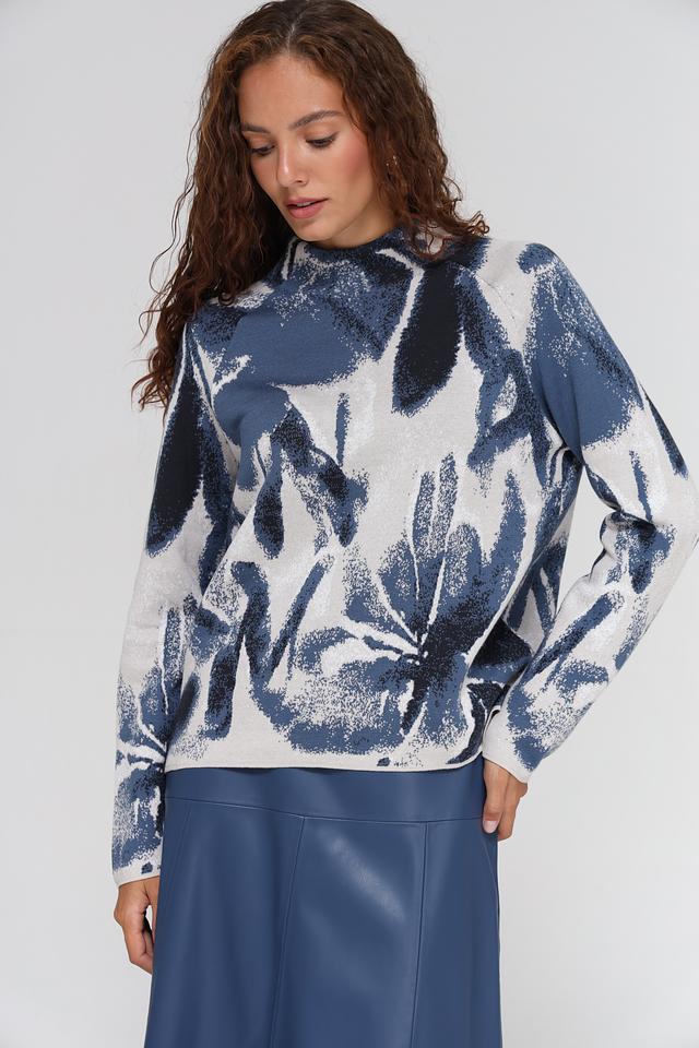 Пуловер Monari с цветочным принтом