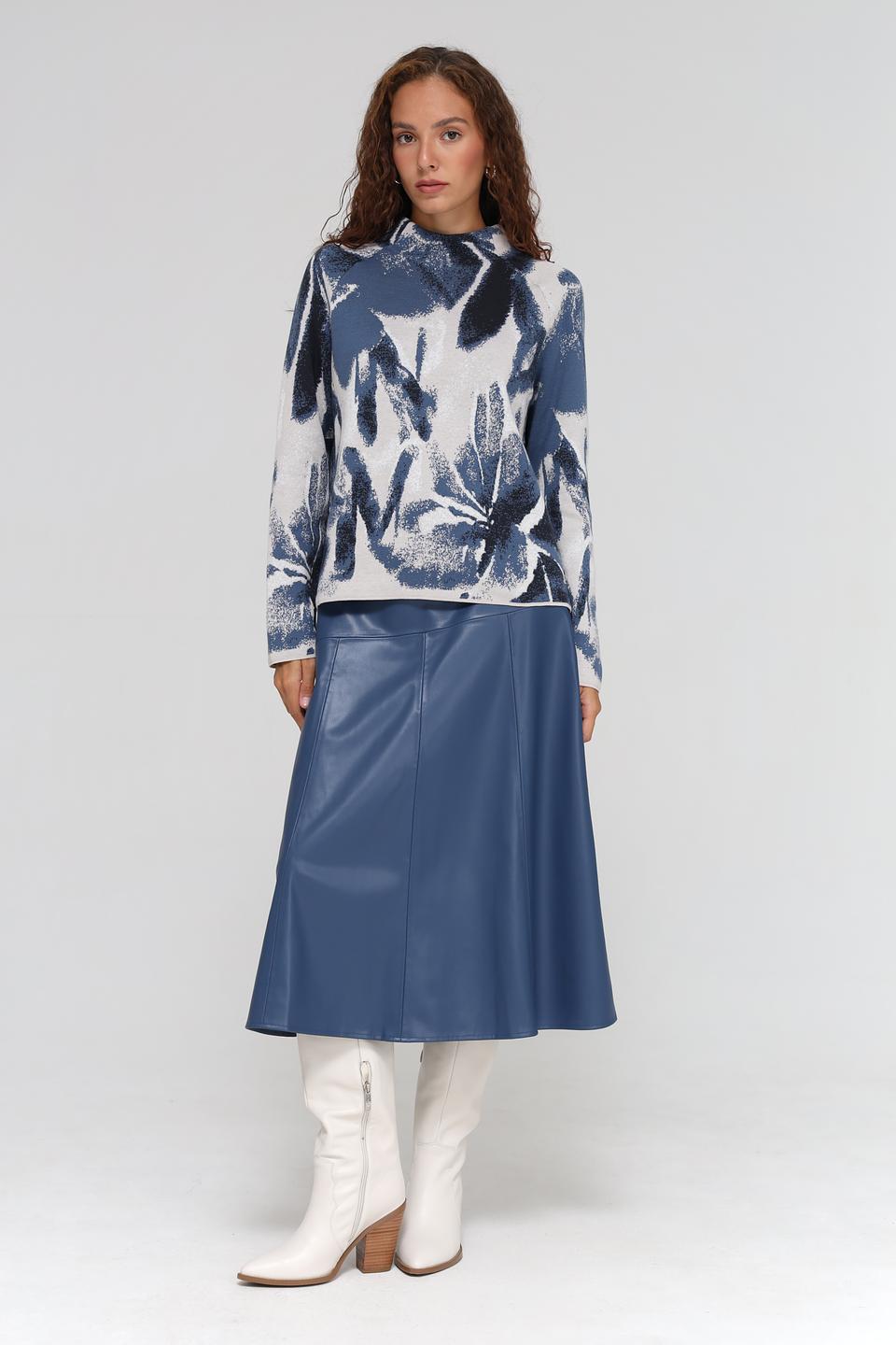 Пуловер Monari с цветочным принтом