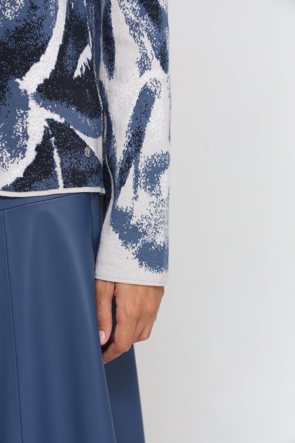 Пуловер Monari с цветочным принтом