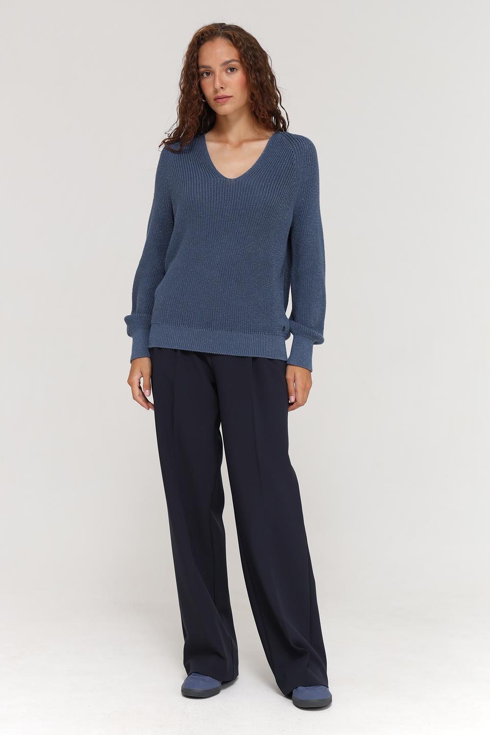 Пуловер Monari вязаный голубой