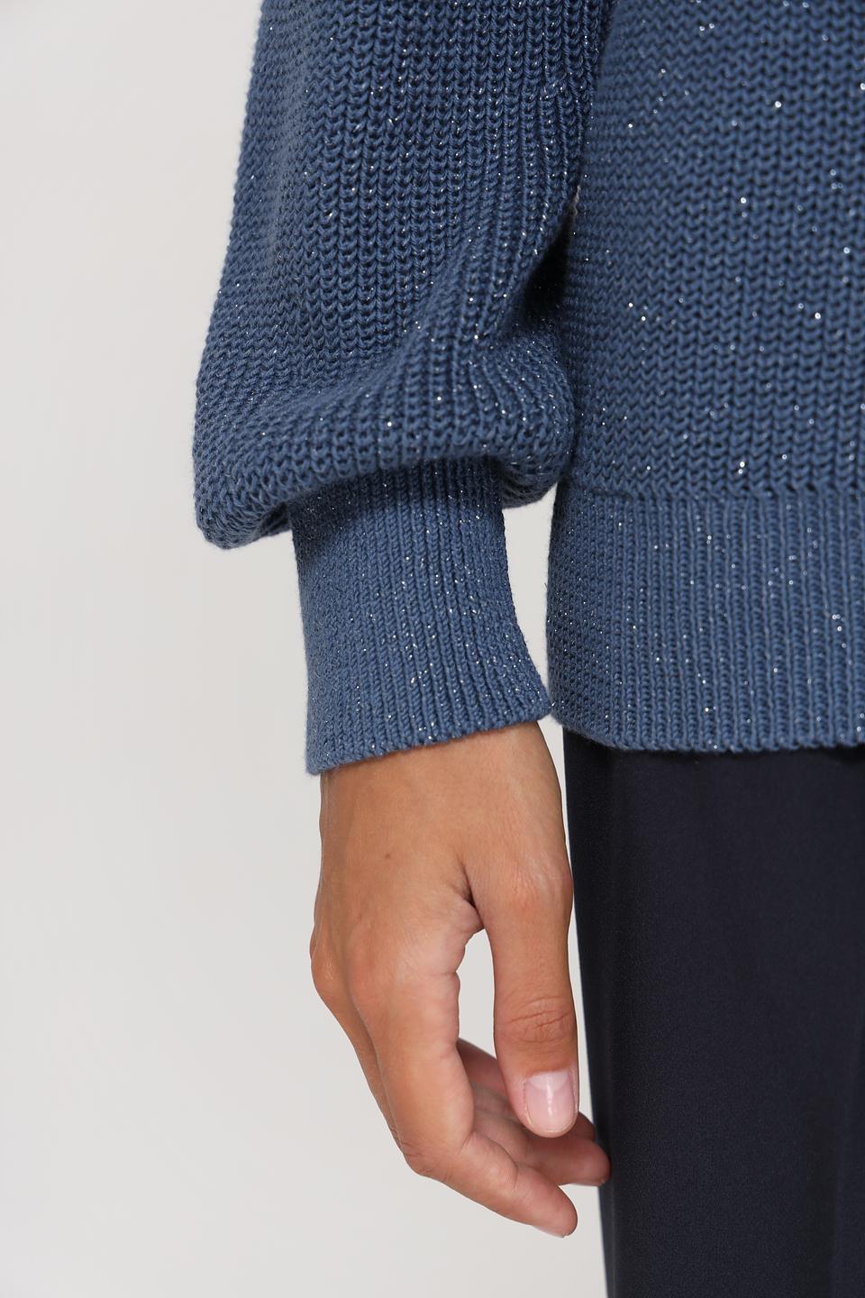 Пуловер Monari вязаный голубой