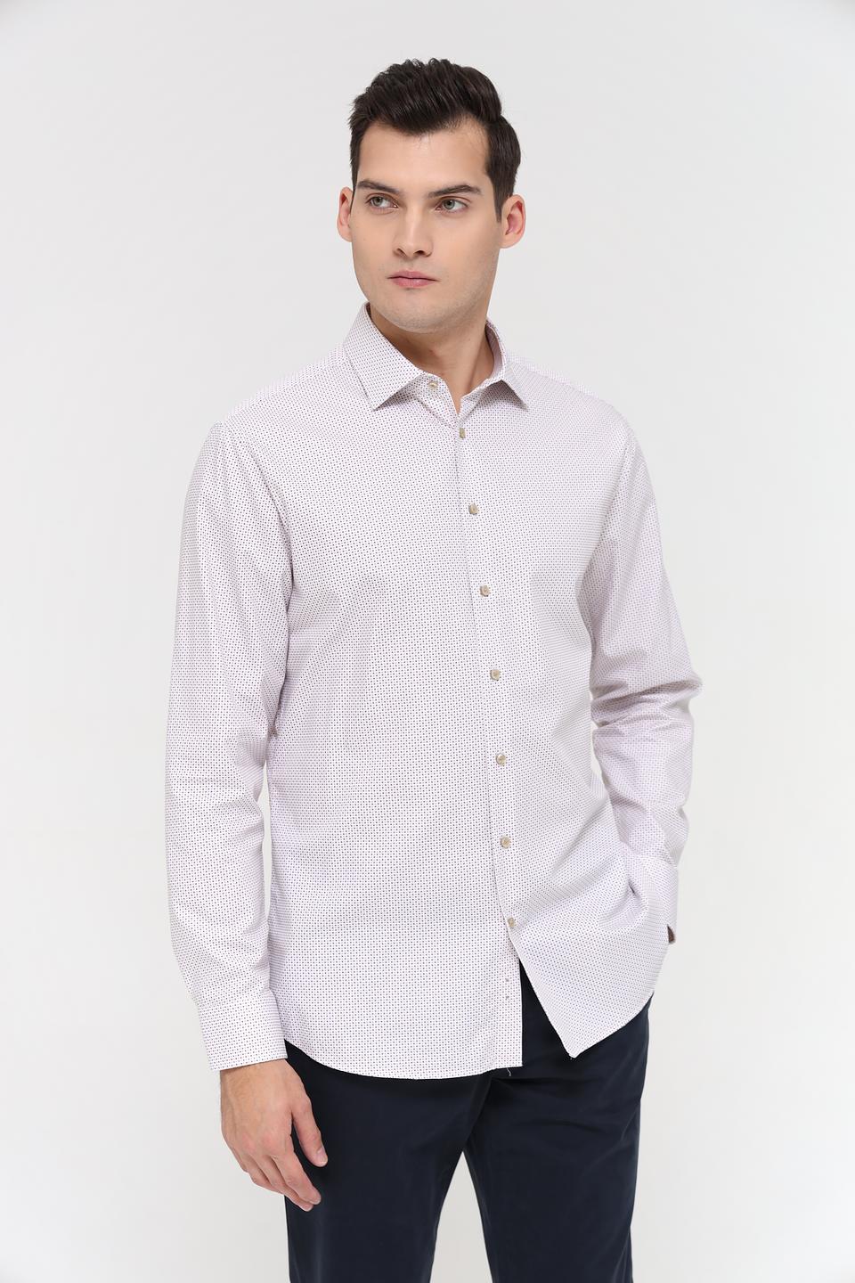 Рубашка Seidensticker Shaped светло-серая