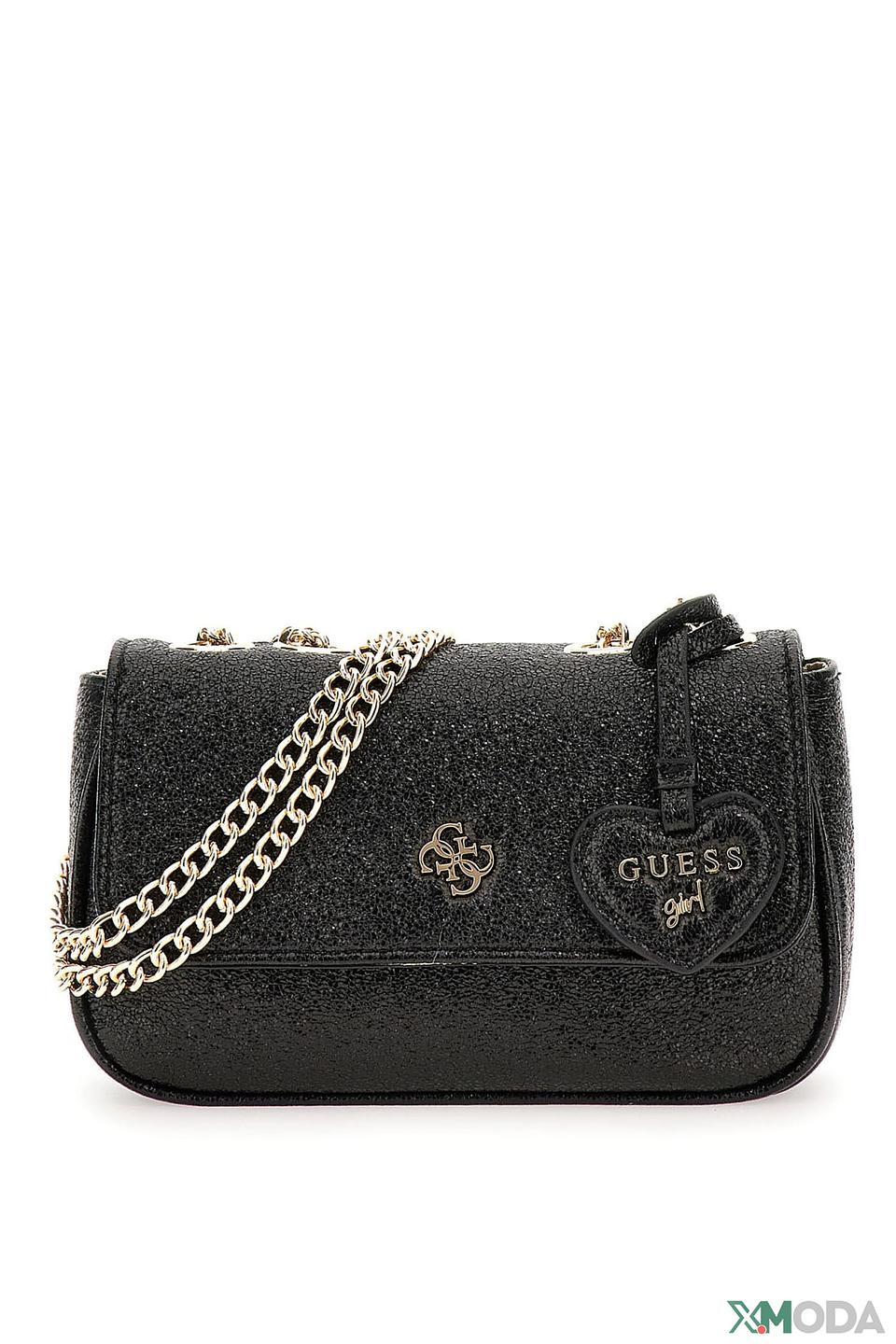 Guess Girl сумка на цепочке чёрная