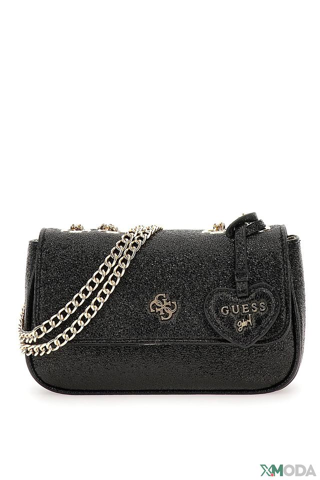Guess Girl сумка на цепочке чёрная